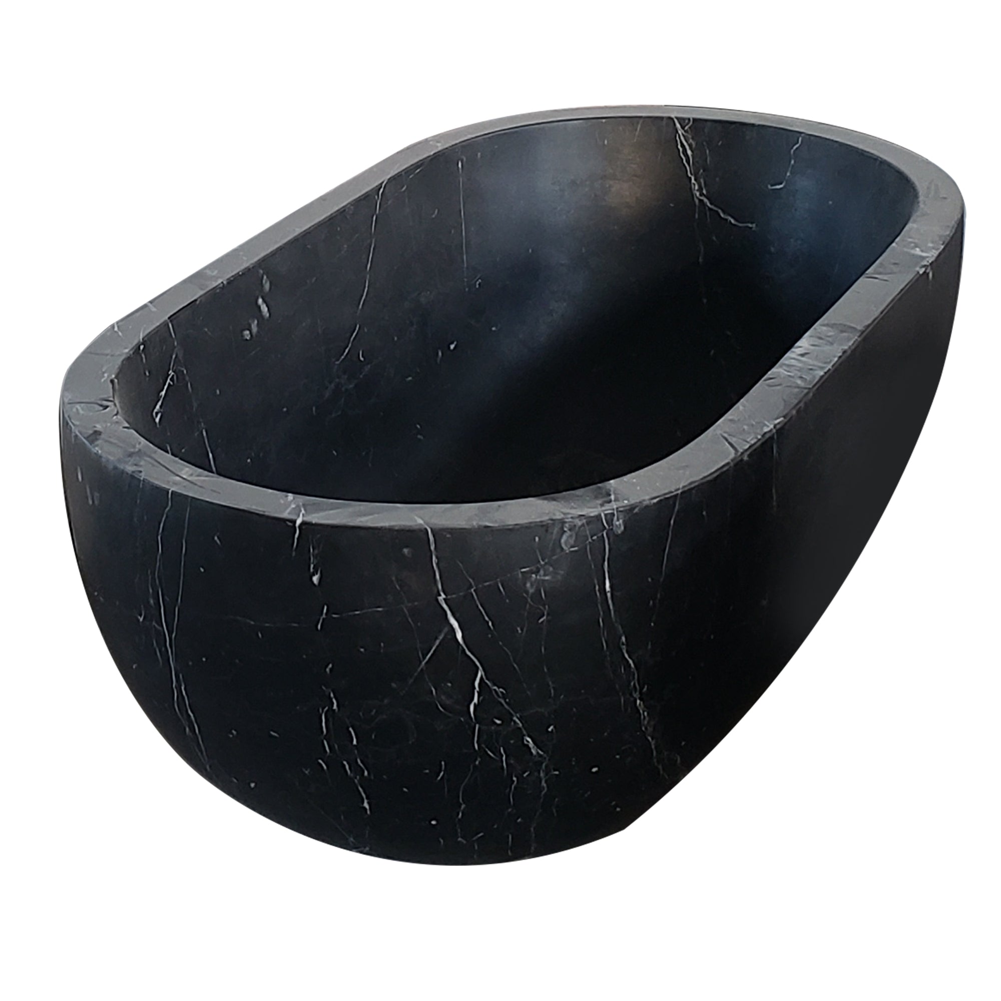 Elite Black Free Standing Marble Bathtub Custom Made Tub EM-O10