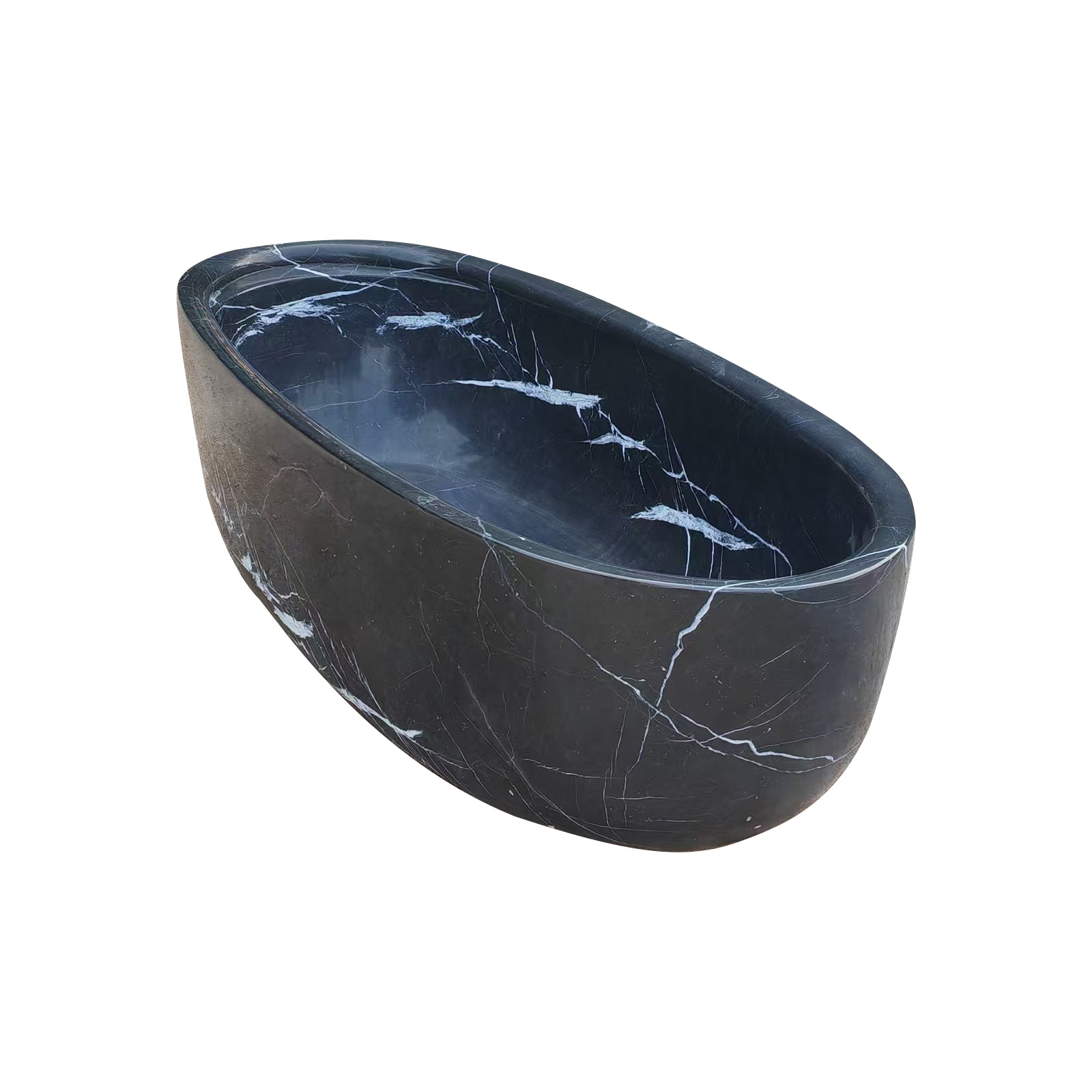 Elite Black Marble Bathtub Custom Made Tub EM-O03