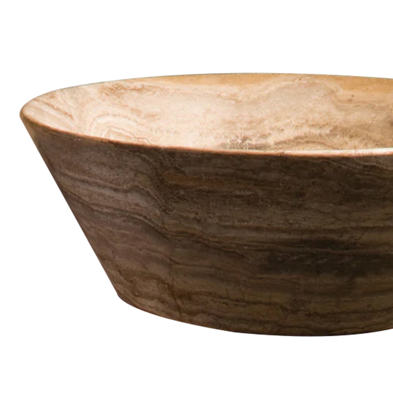 Elite Free Standing  Round Tub Stone Soaking Bathtub EM-D03
