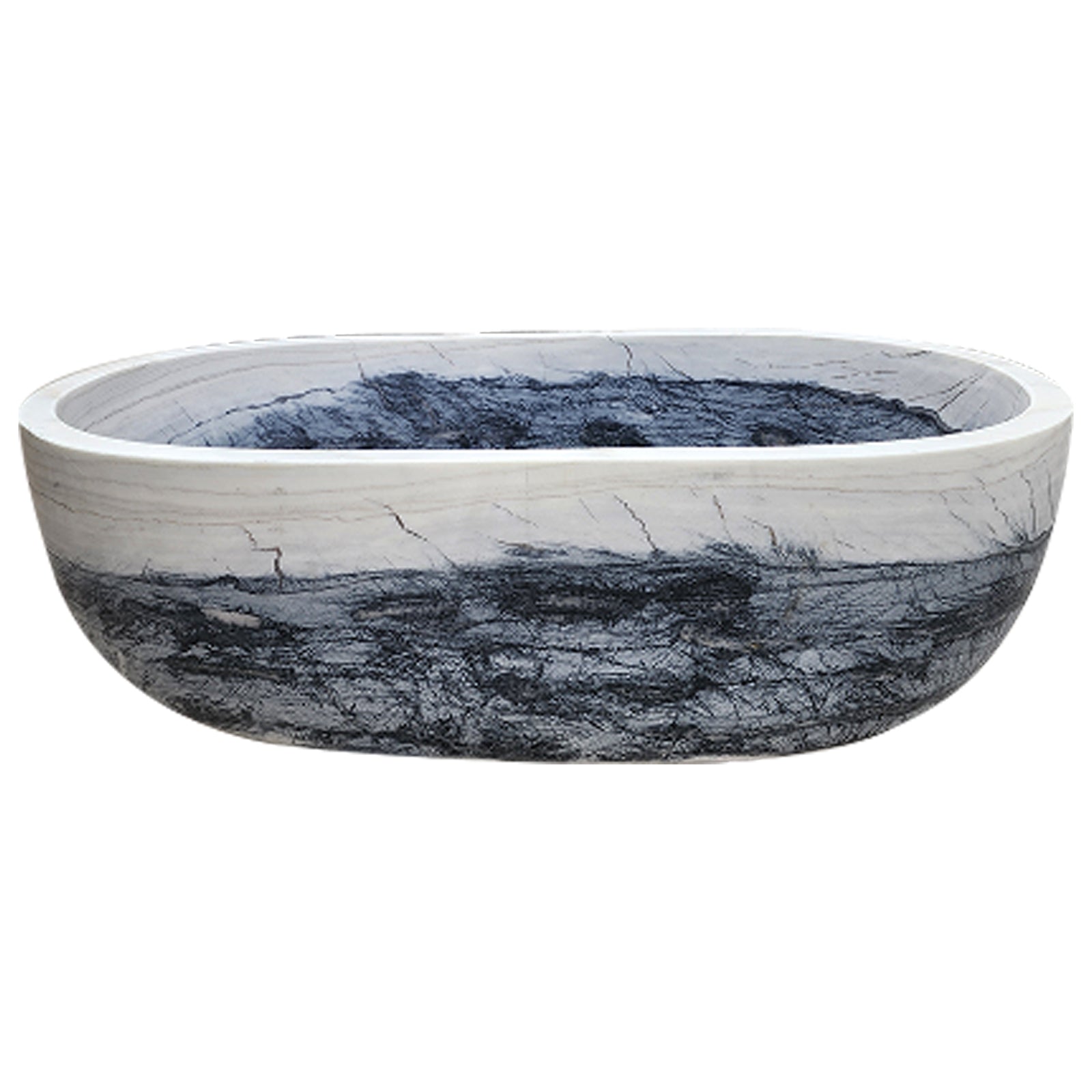 Elite Luxury Marble Carved Freestanding Bath Tub EM-O01