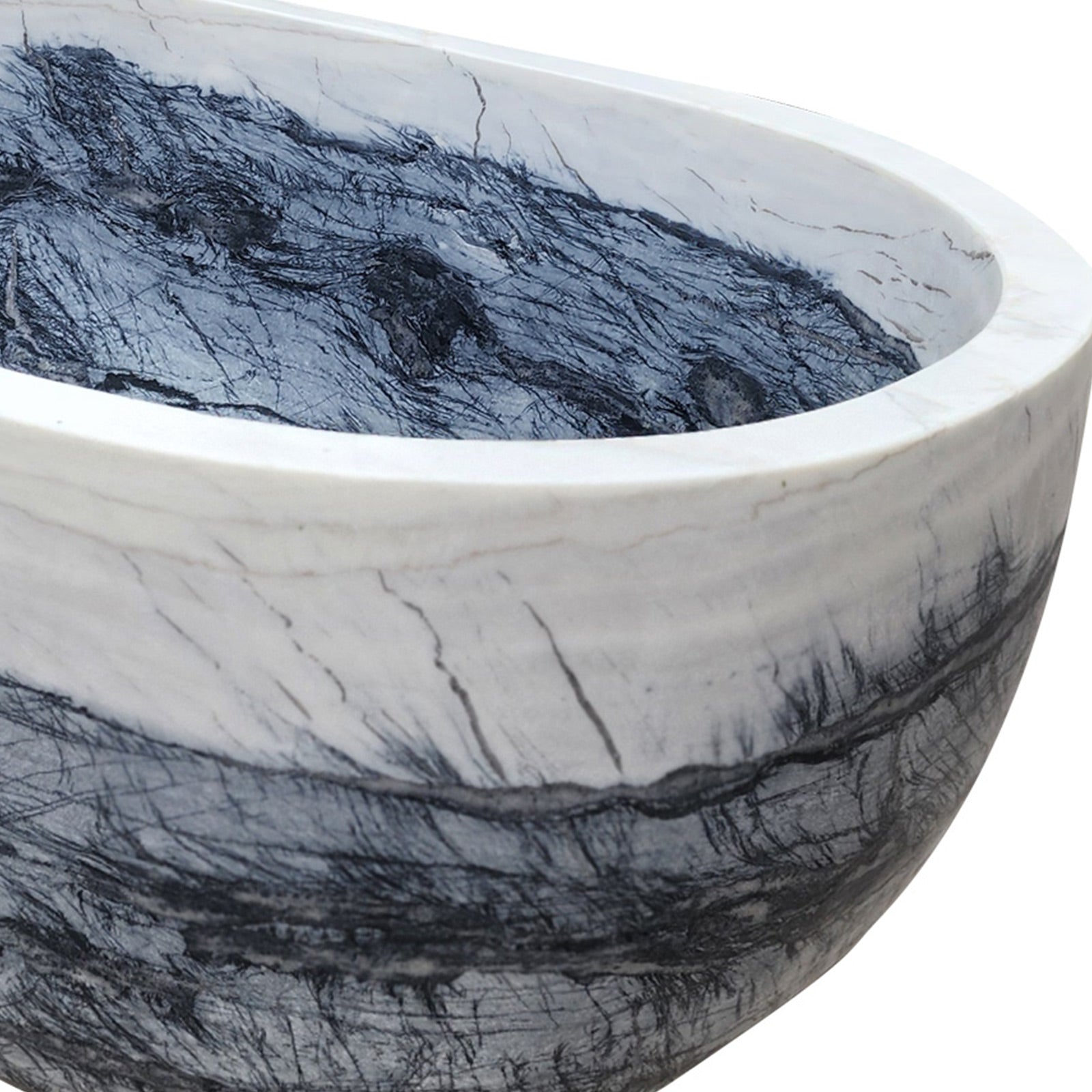 Elite Luxury Marble Carved Freestanding Bath Tub EM-O01