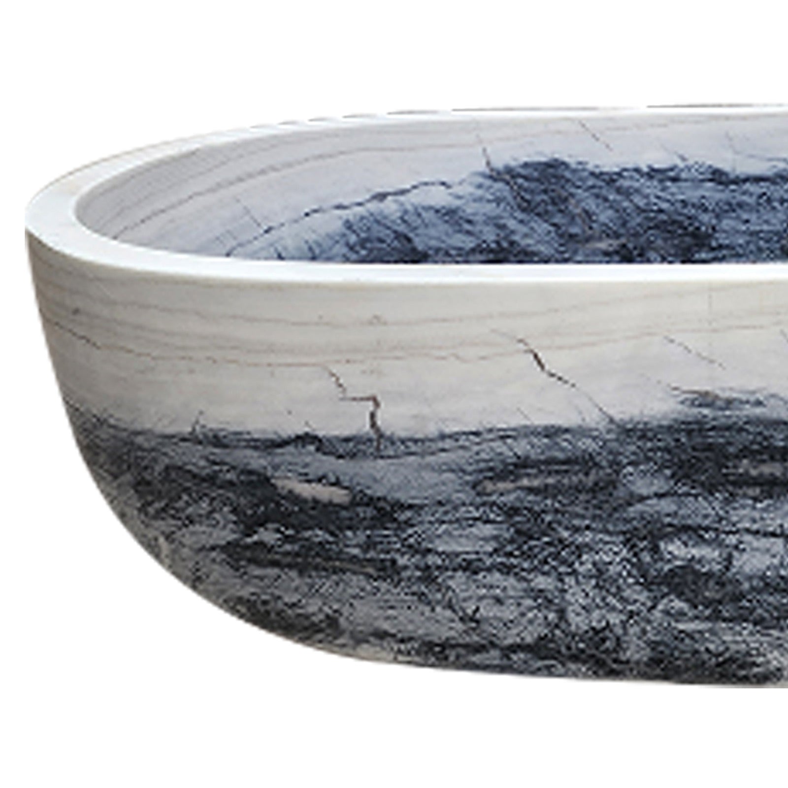 Elite Luxury Marble Carved Freestanding Bath Tub EM-O01
