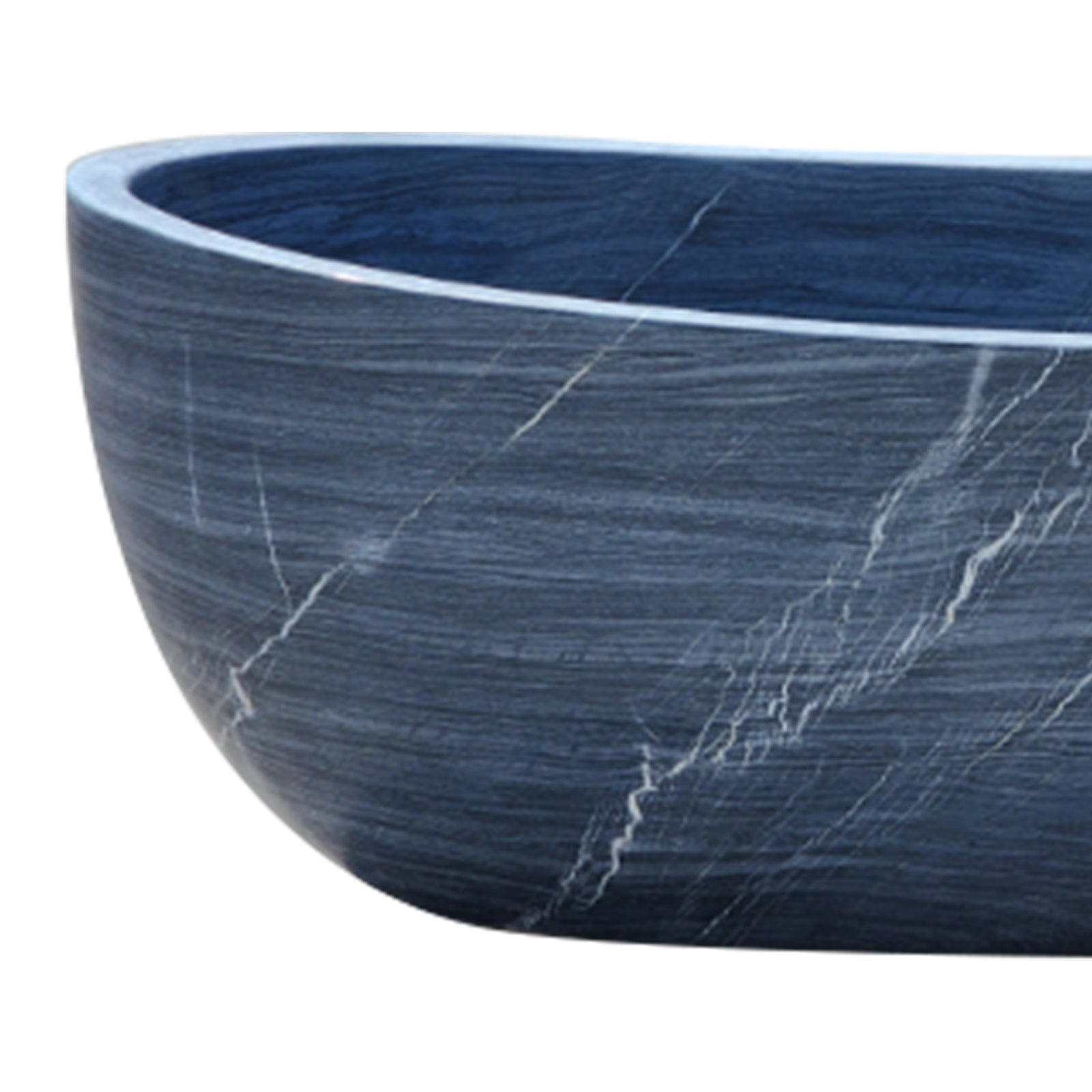 Elite Marble Vein Free Standing Bathtub Soaking Tub EM-O06