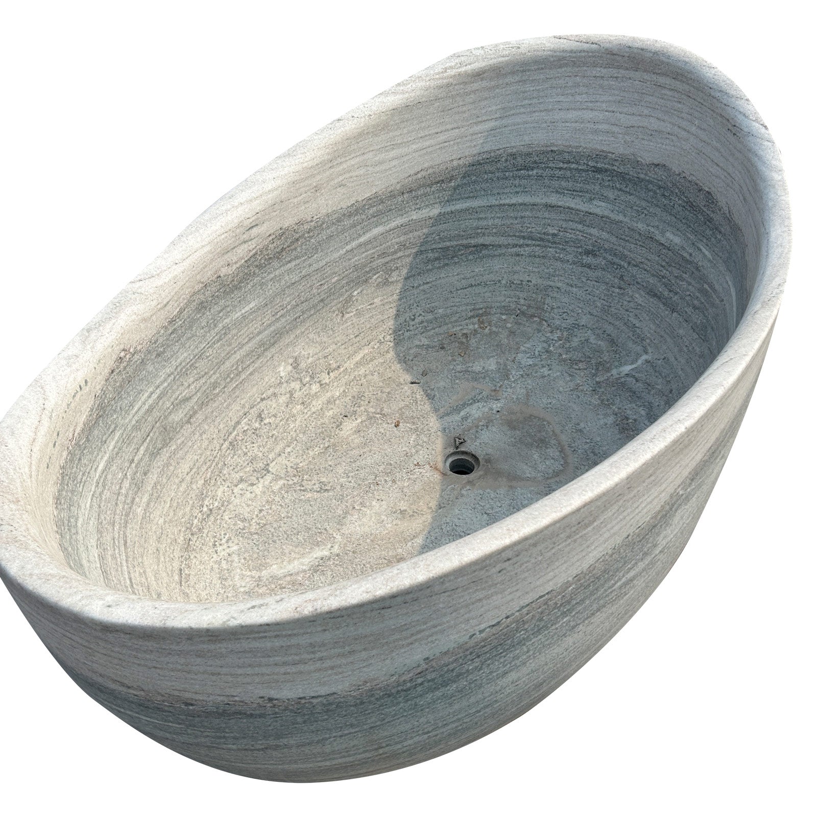 Elite Marble Hand-Carved Free Standing Stone Bathtub EM-T04