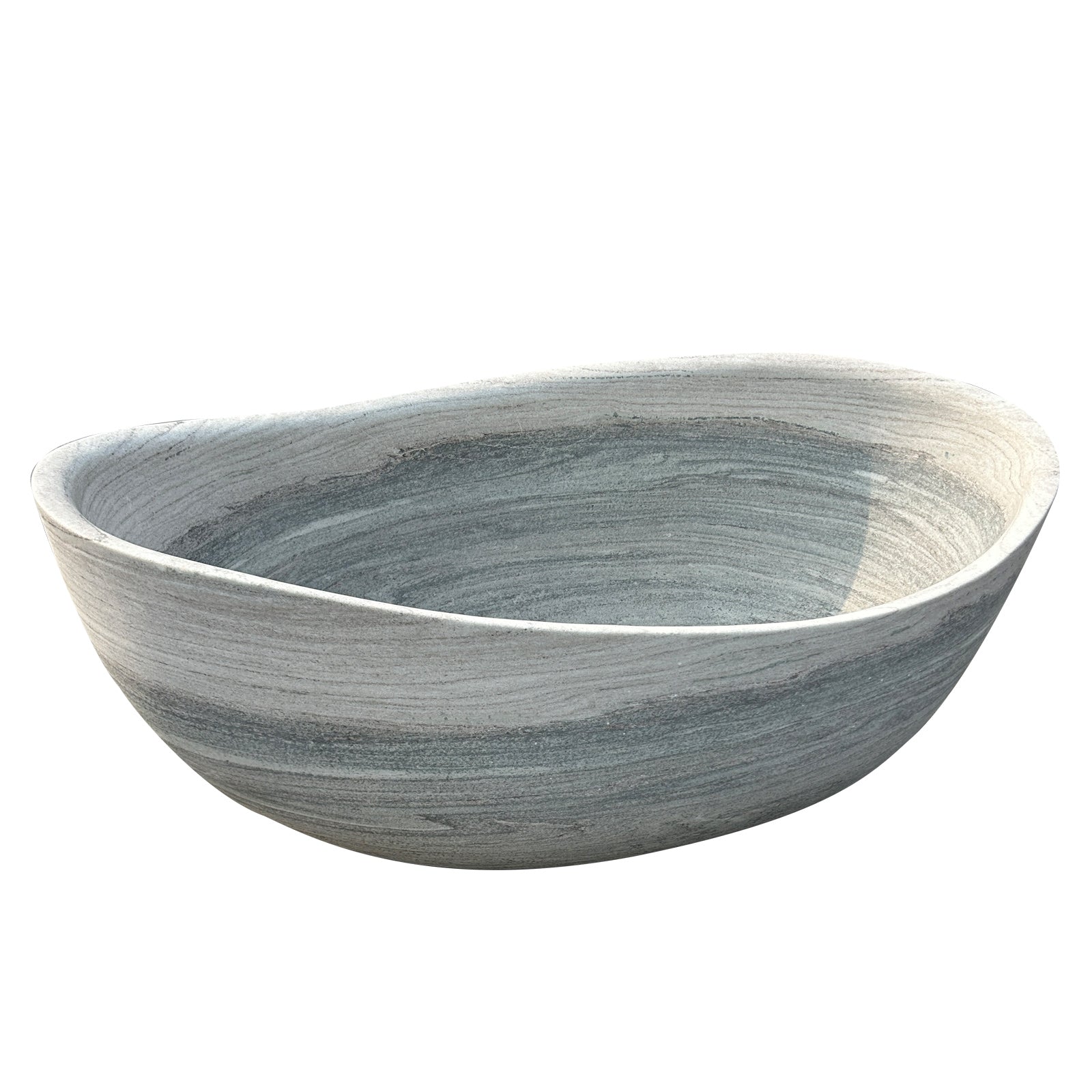 Elite Marble Hand-Carved Free Standing Stone Bathtub EM-T04