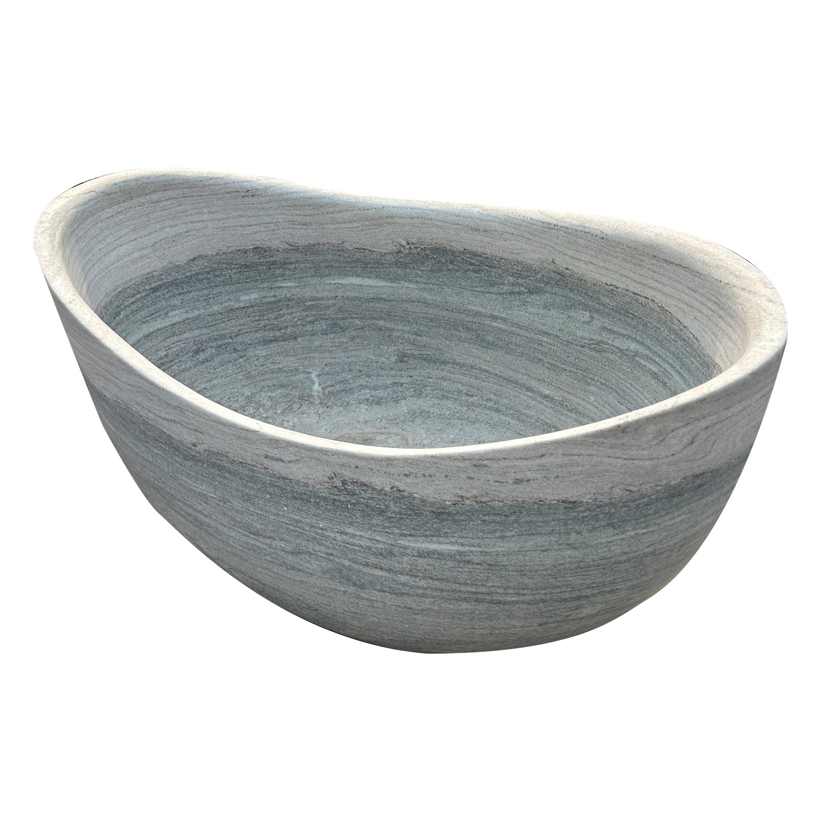 Elite Marble Hand-Carved Free Standing Stone Bathtub EM-T04