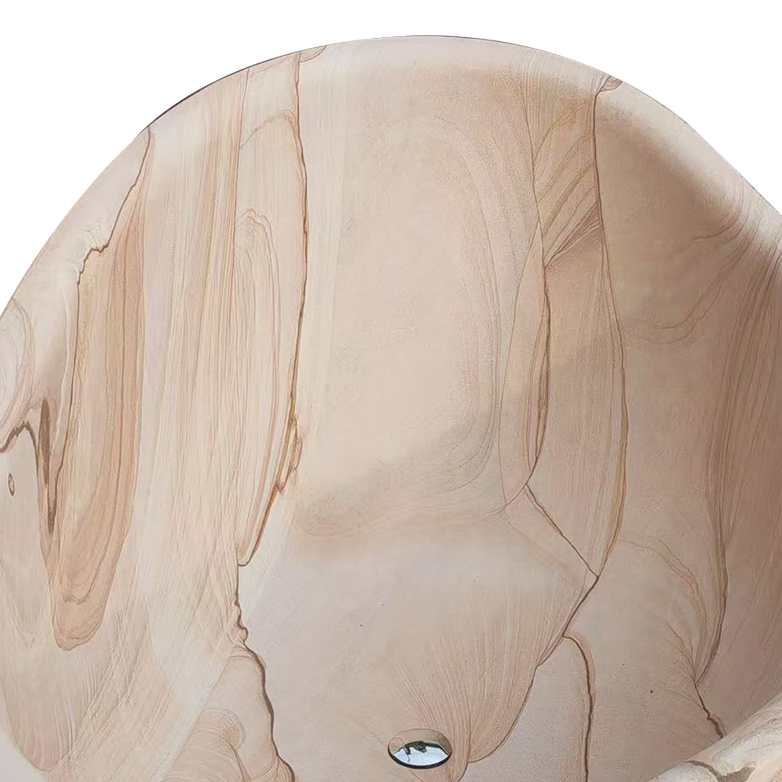 Elite Natural Sandstone Bathtub Wood-grain Freestanding Tub EM-T05