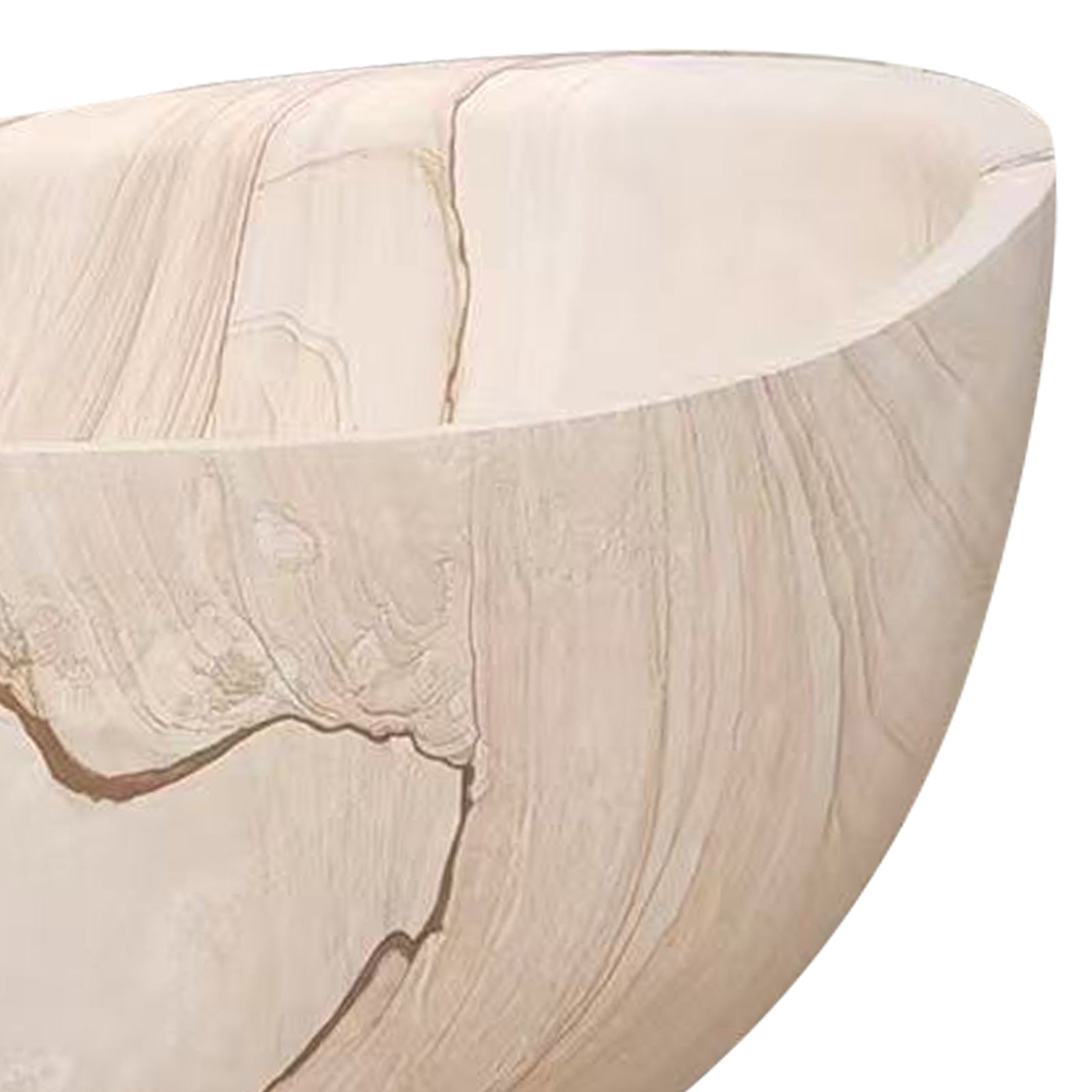 Elite Natural Sandstone Bathtub Wood-grain Freestanding Tub EM-T05