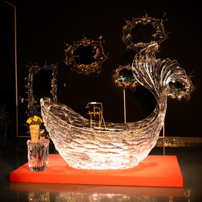Elite Refined Custom Mermaid-tail Crystal Shaped Bath Tubs for Sale