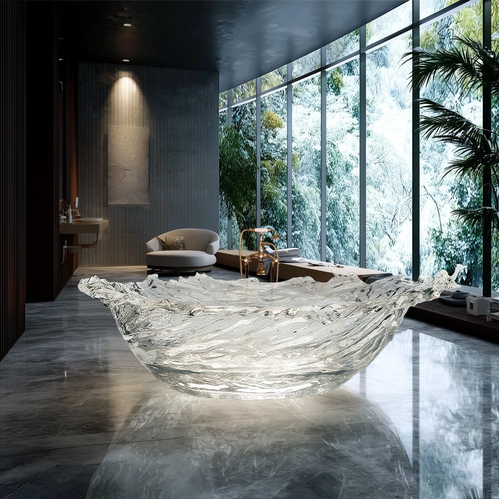 Elite Sophisticated Custom Crystal Soaking Tub for Bathroom EC-02