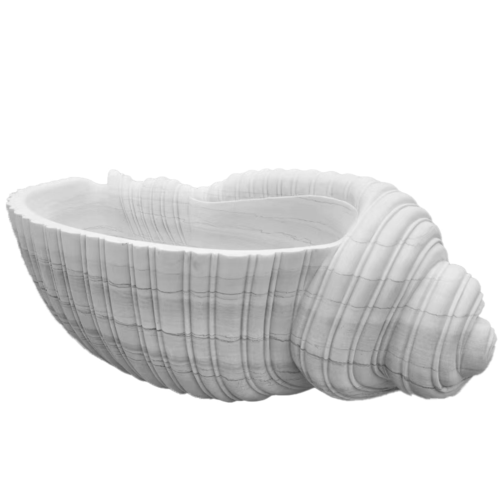 Elite Stone Bathtub Conch-shaped Designer Tub EM-R01
