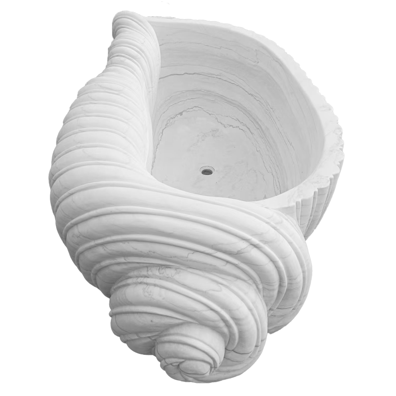 Elite Stone Bathtub Conch-shaped Designer Tub EM-R01