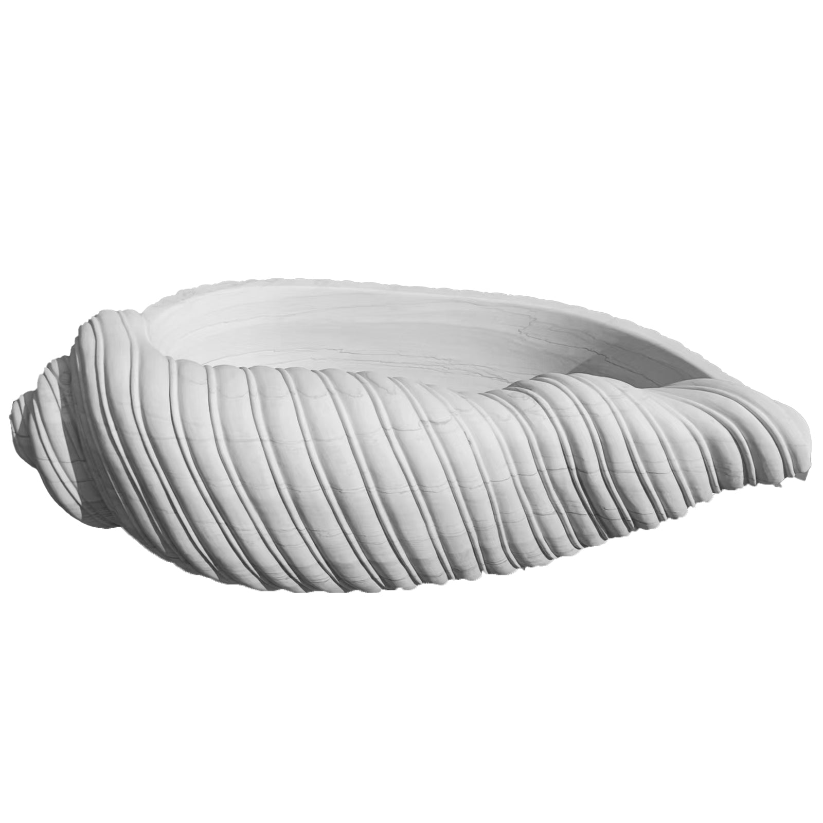 Elite Stone Bathtub Conch-shaped Designer Tub EM-R01