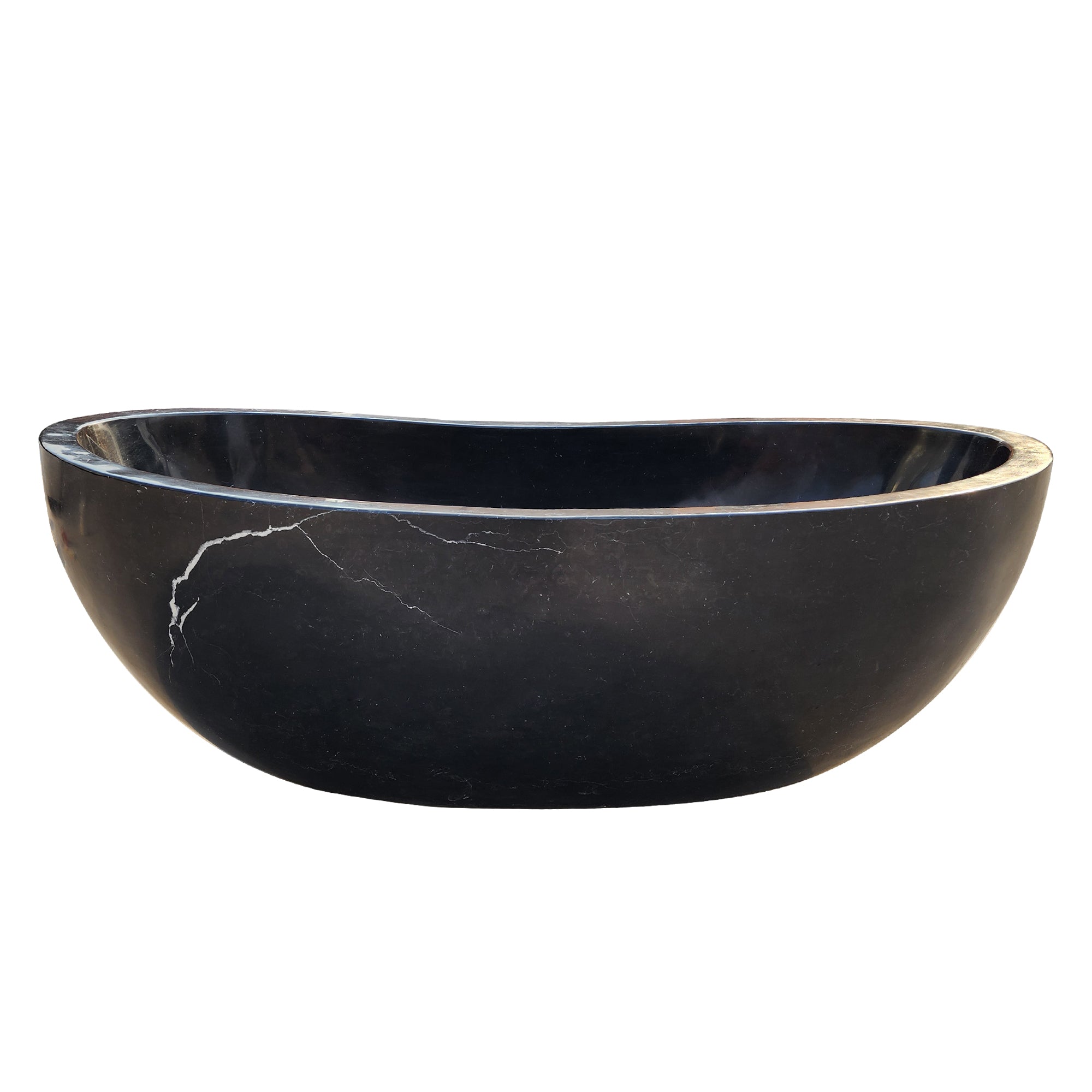 Elite Black Freestanding Custom Marble Bathtub EM-T07