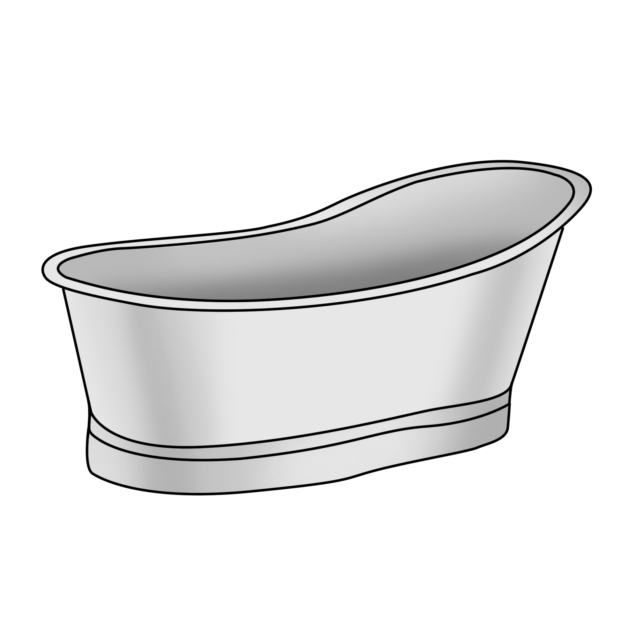 Single Slipper Bathtub