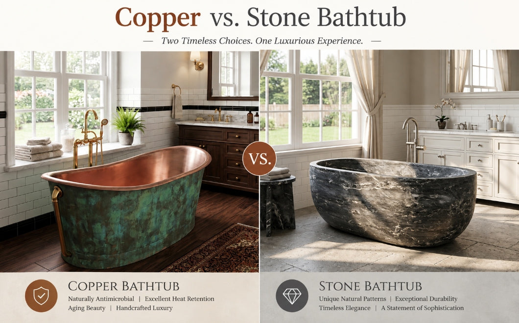 Copper vs. Stone Bathtubs: Which One Fits Your Home?