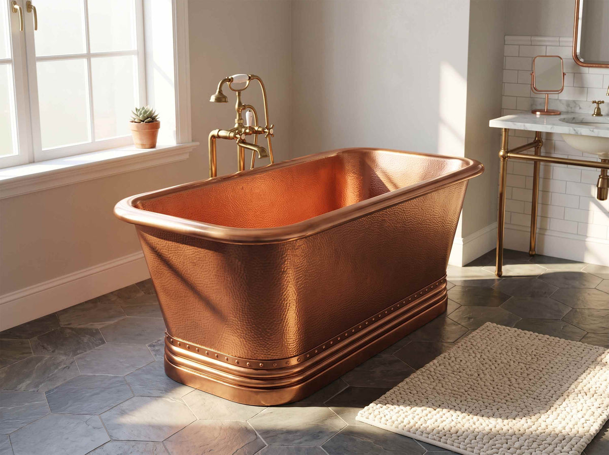 Copper Rectangle Bathtub