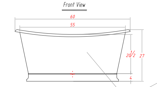 Elite Custom Double-Slipper Stainless Steel Bathtub S-DS02 for Kathy