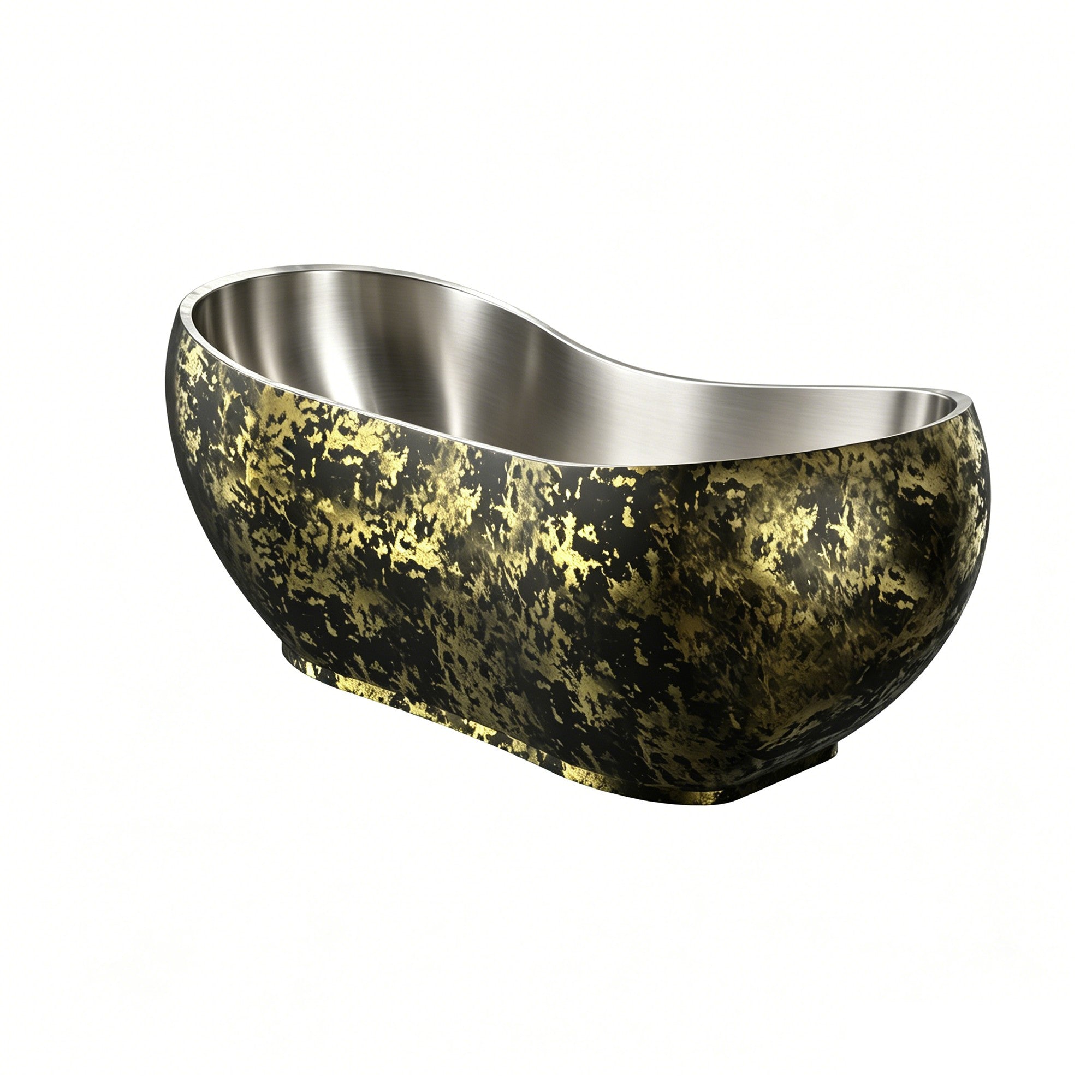 Elite Custom Double-Slipper Stainless Steel Freestanding Bathtub ET-SS-DS01