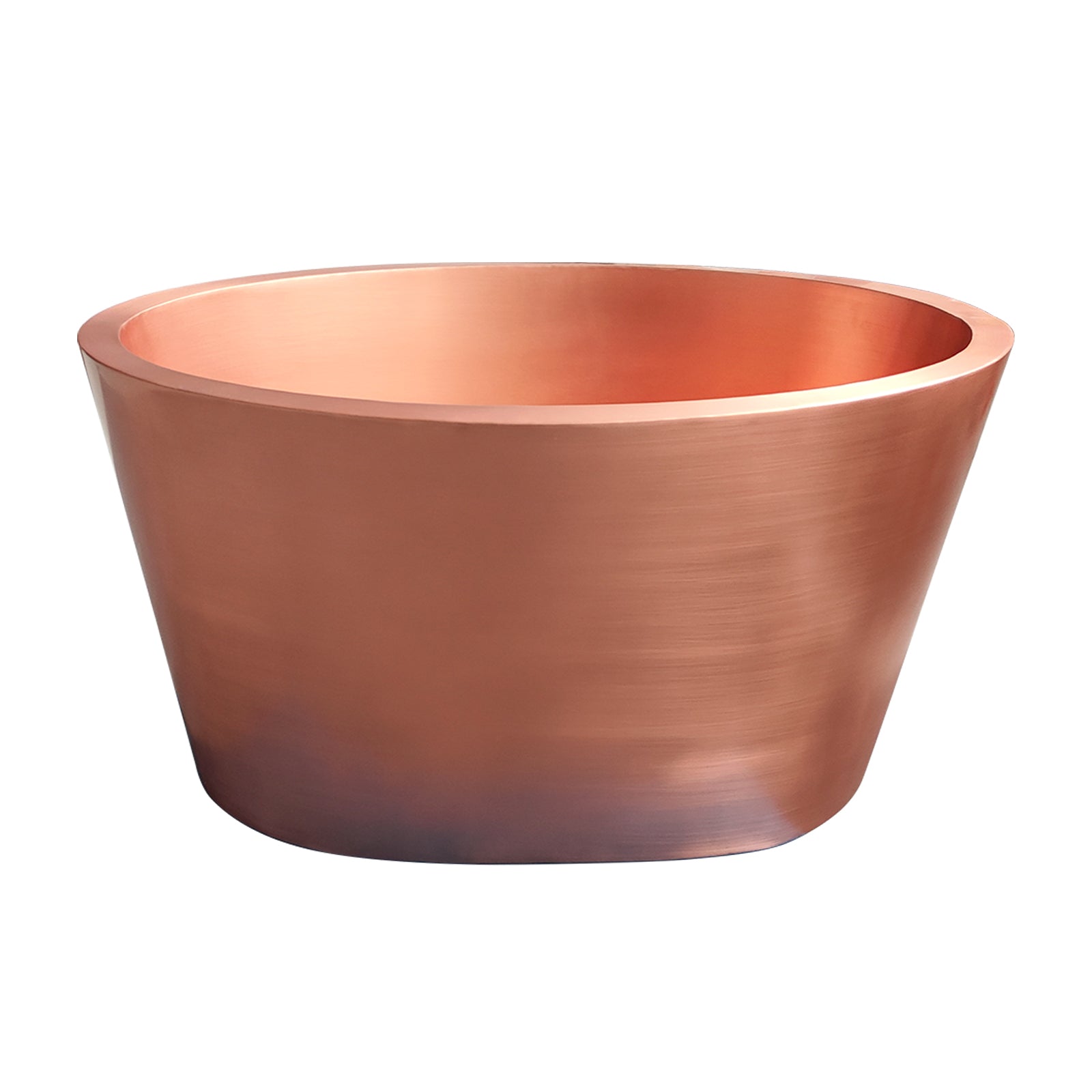Deep Soaking Natural Copper Bathtub Freestanding Tub
