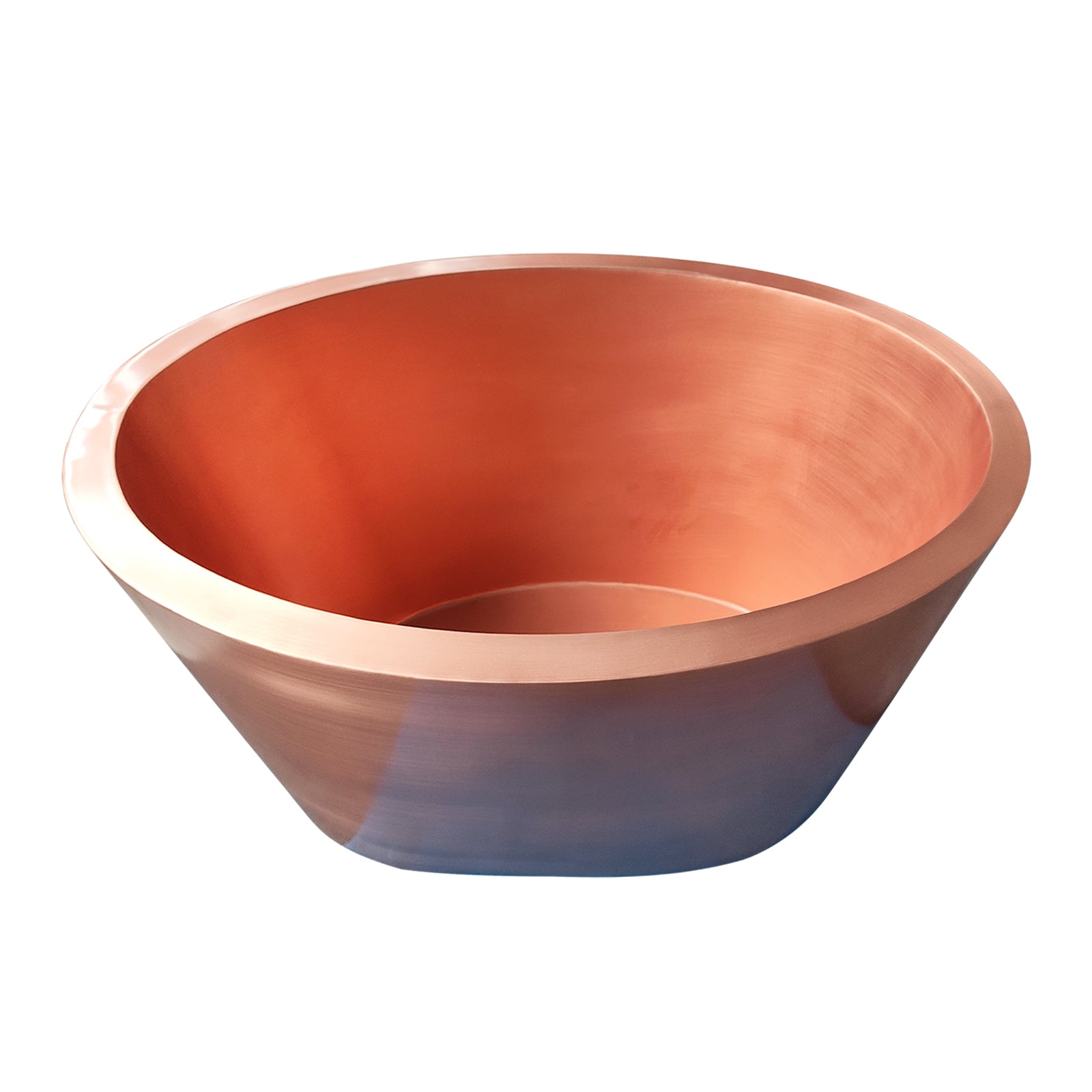 Deep Soaking Natural Copper Bathtub Freestanding Tub