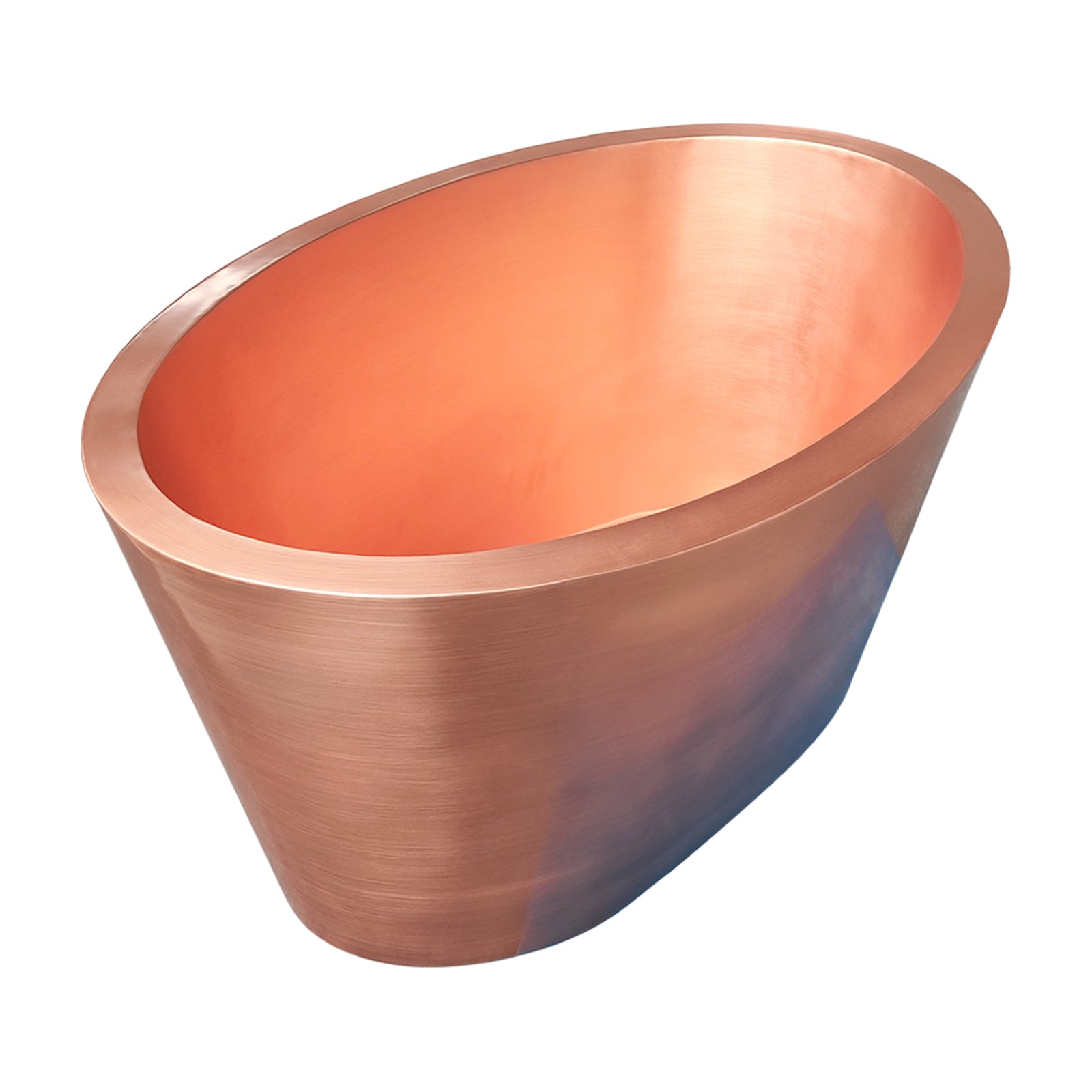 Deep Soaking Natural Copper Bathtub Freestanding Tub