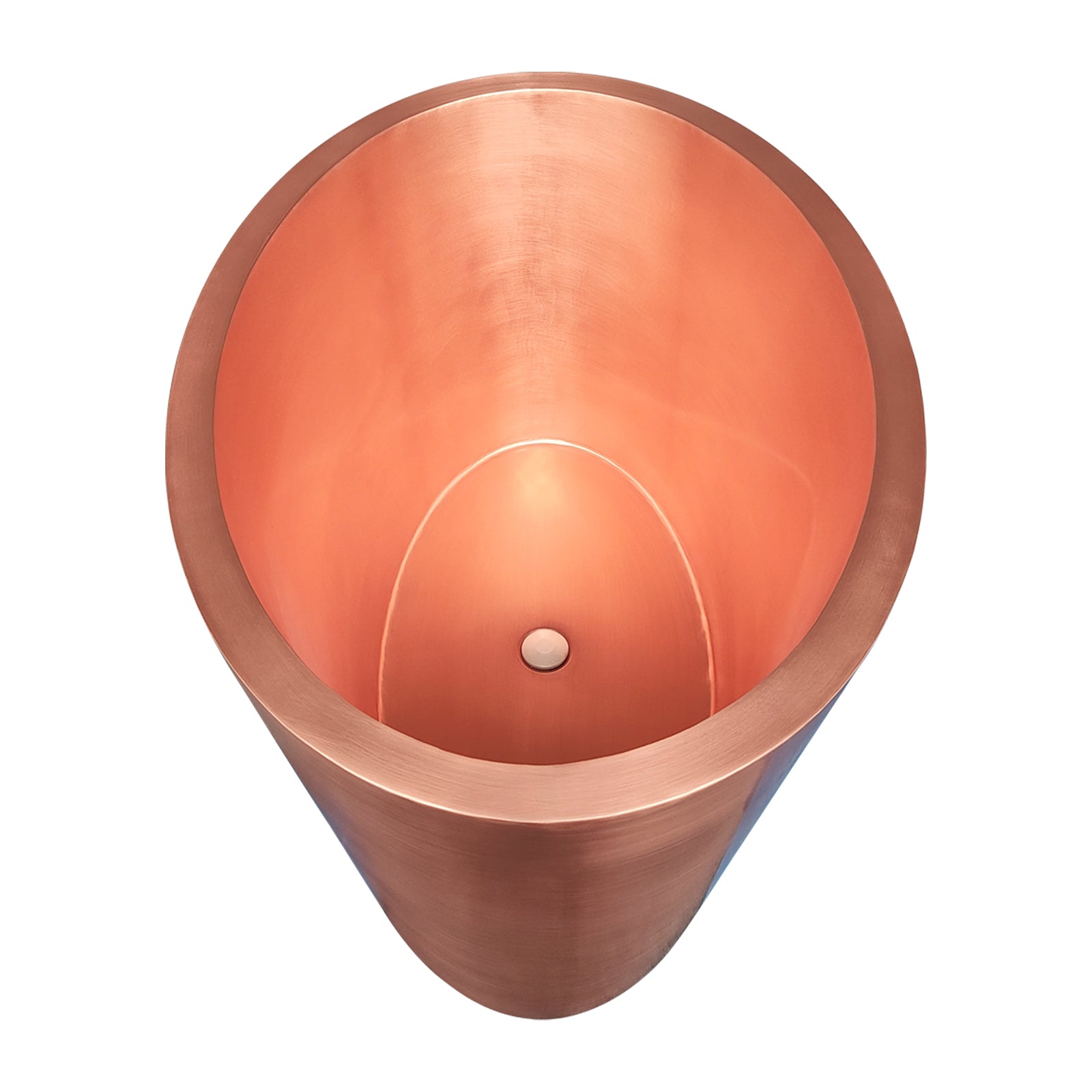 Deep Soaking Natural Copper Bathtub Freestanding Tub