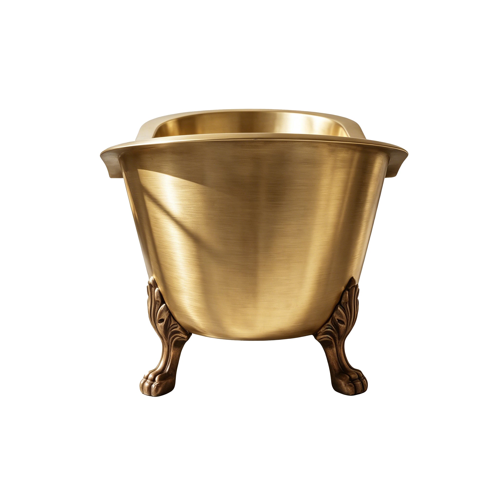 Elite Double-Slipper Stainless Steel Freestanding Bathtub with Clawfoot ET-S-F03
