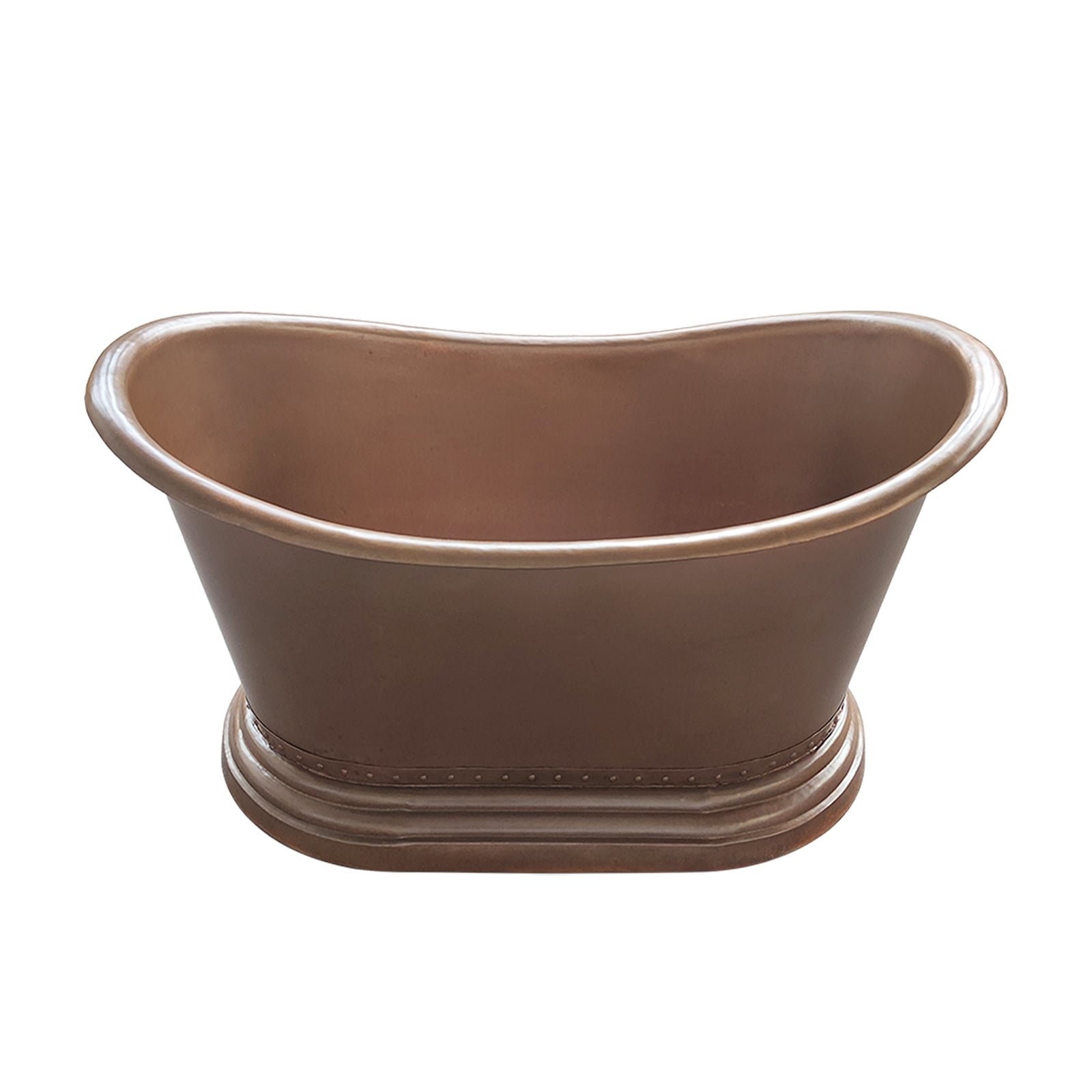 Elite Double‑Slipper Weathered Patina Copper Freestanding Bathtub ET-C-DS39