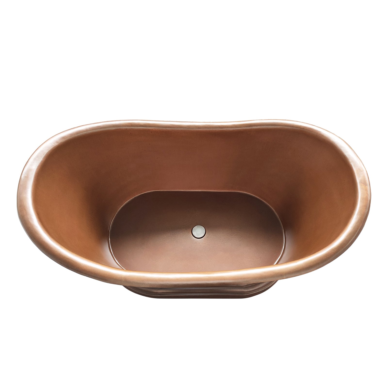 Elite Double‑Slipper Weathered Patina Copper Freestanding Bathtub ET-C-DS39
