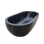 Elite Black Deep Free Standing Marble Bathtub  EM-O12
