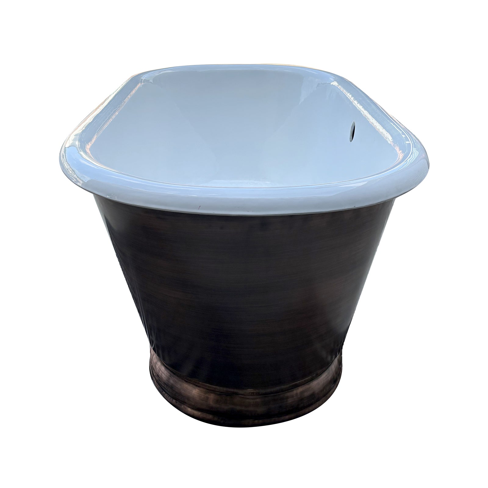 Copper Elite bathtub with luxury double slipper for boutique residences