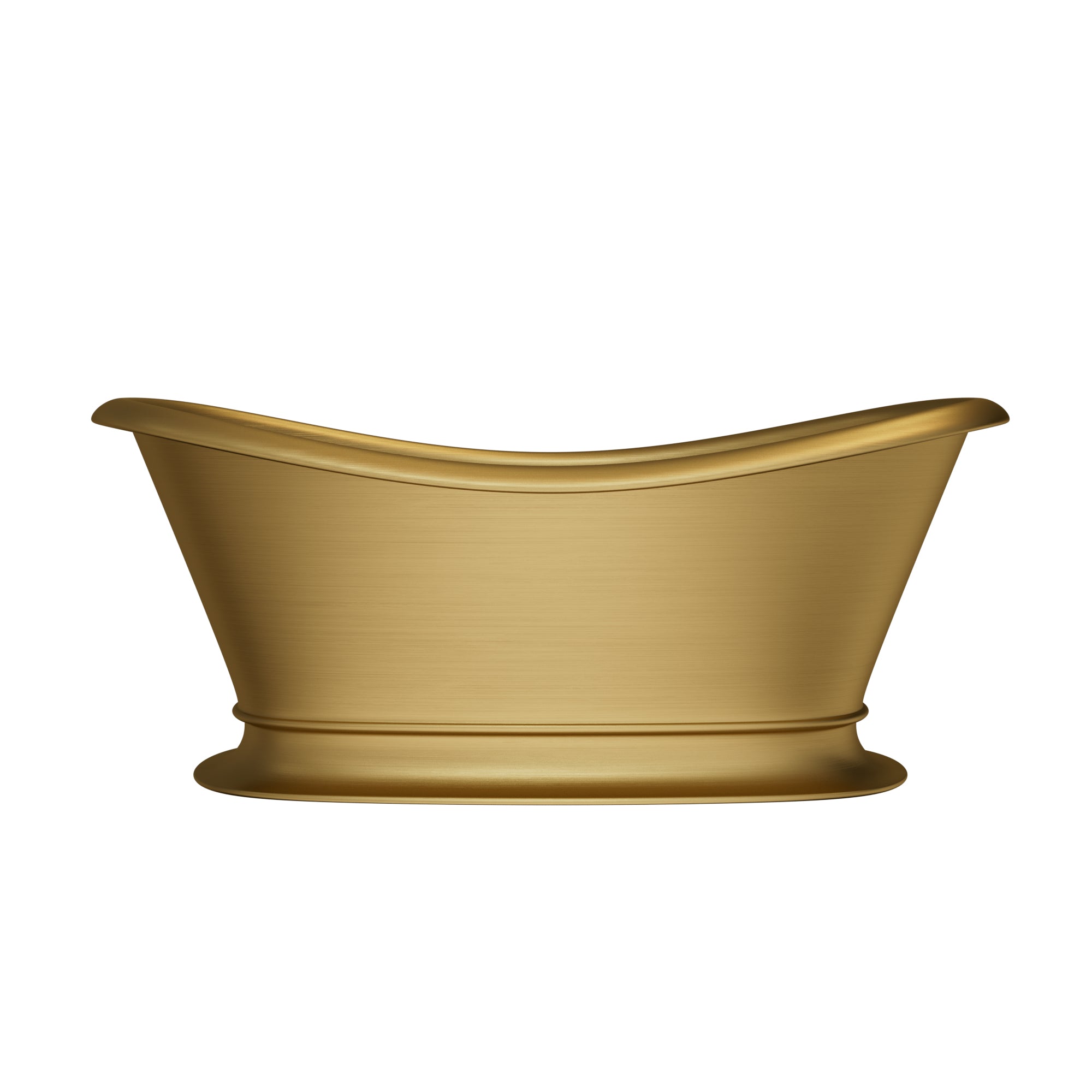 Elite Custom Double-Slipper Stainless Steel Soaking Bathtub with Golden Finish ET-S-DS07