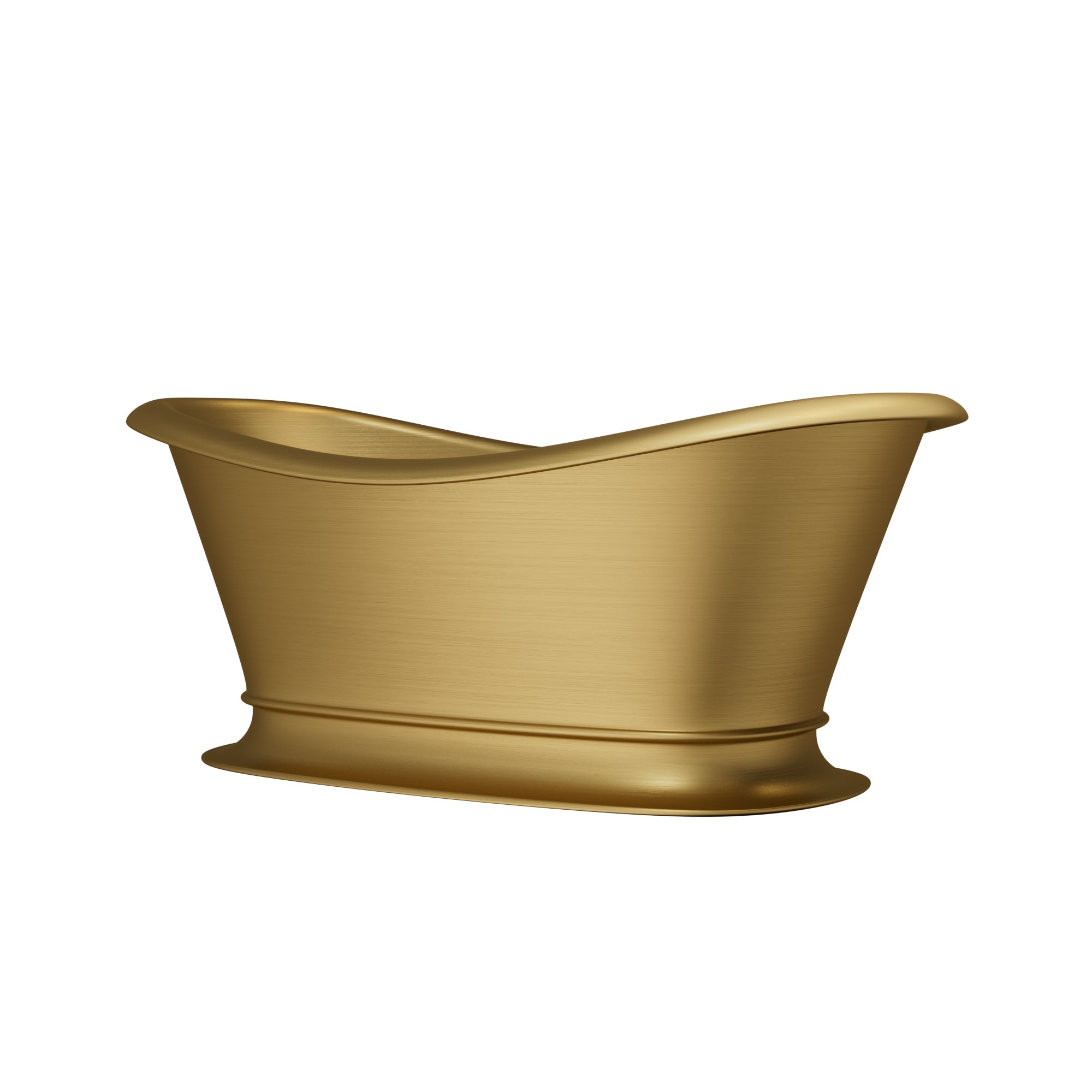 Elite Custom Double-Slipper Stainless Steel Soaking Bathtub with Golden Finish ET-S-DS07