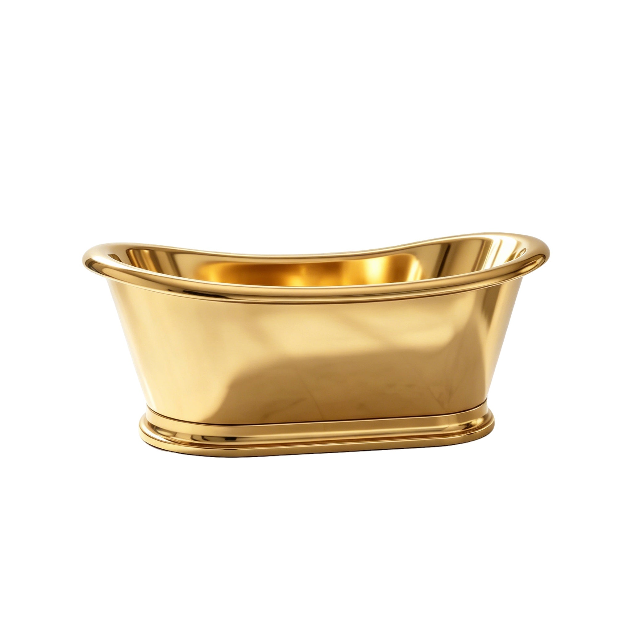 Elite Custom Double-Slipper Stainless Steel Soaking Freestanding Bathtub ET-S-DS09