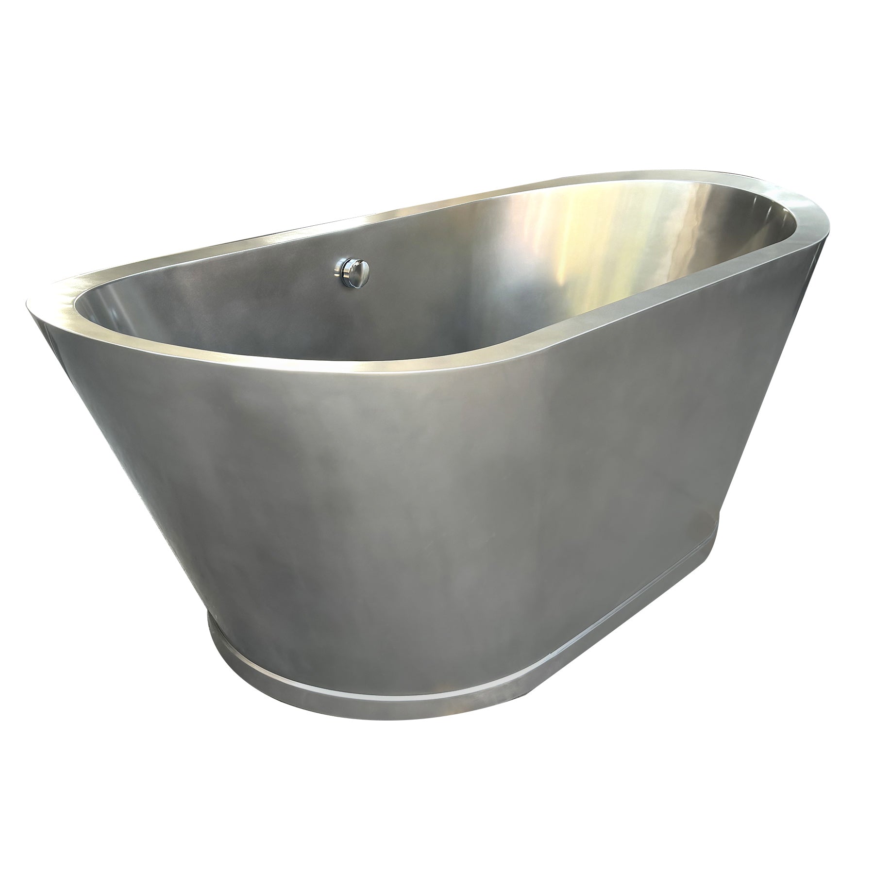 Stainless steel freestanding bathtub at EliteBathtub