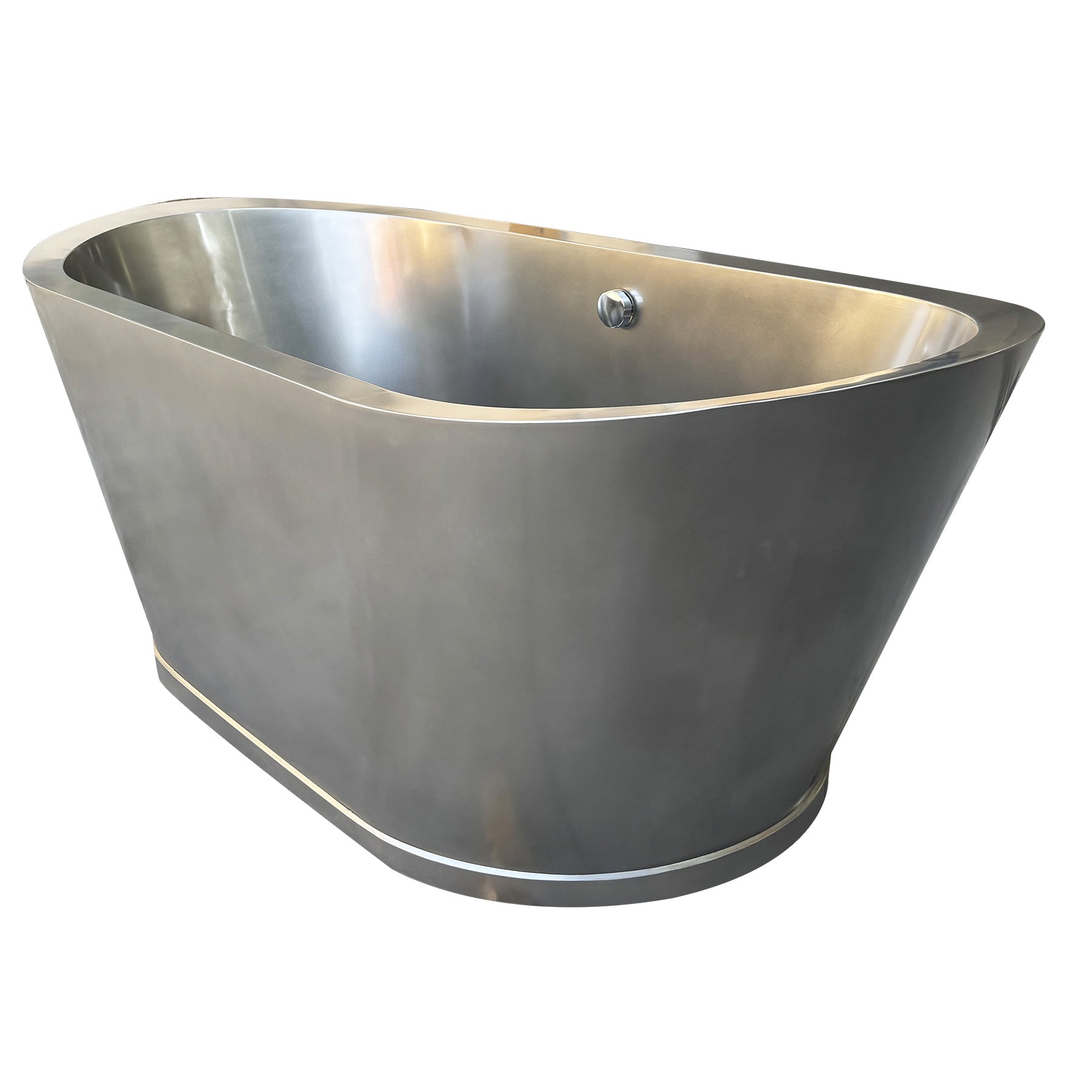 Stainless steel freestanding bathtub at EliteBathtub