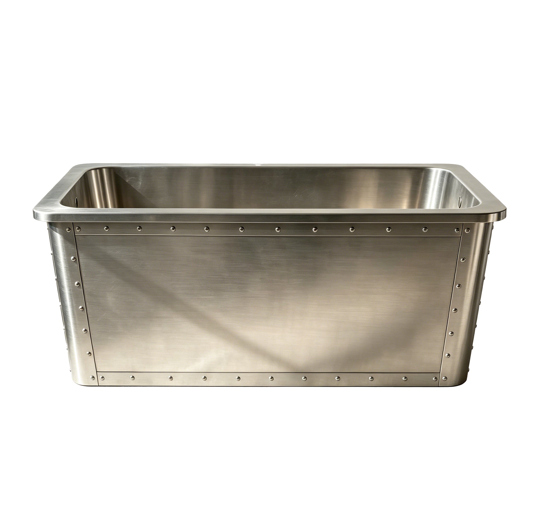 Elite Custom Handcrafted Stainless Steel Soaking Bathtub Rectangular Tub ET-SS-R01