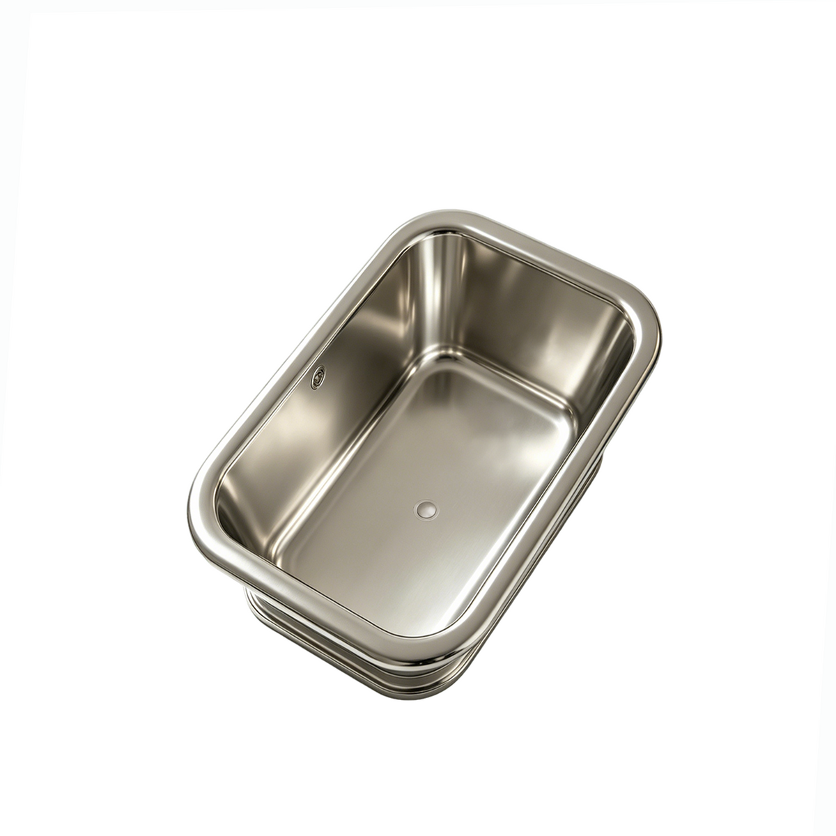 Elite Custom Handcrafted Stainless Steel Soaking Bathtub Rectangular Tub ET-S-R02