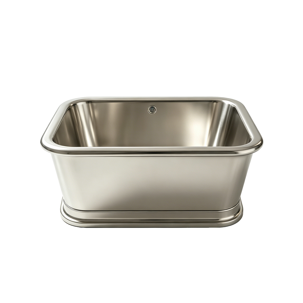 Elite Custom Handcrafted Stainless Steel Soaking Bathtub Rectangular Tub ET-S-R02