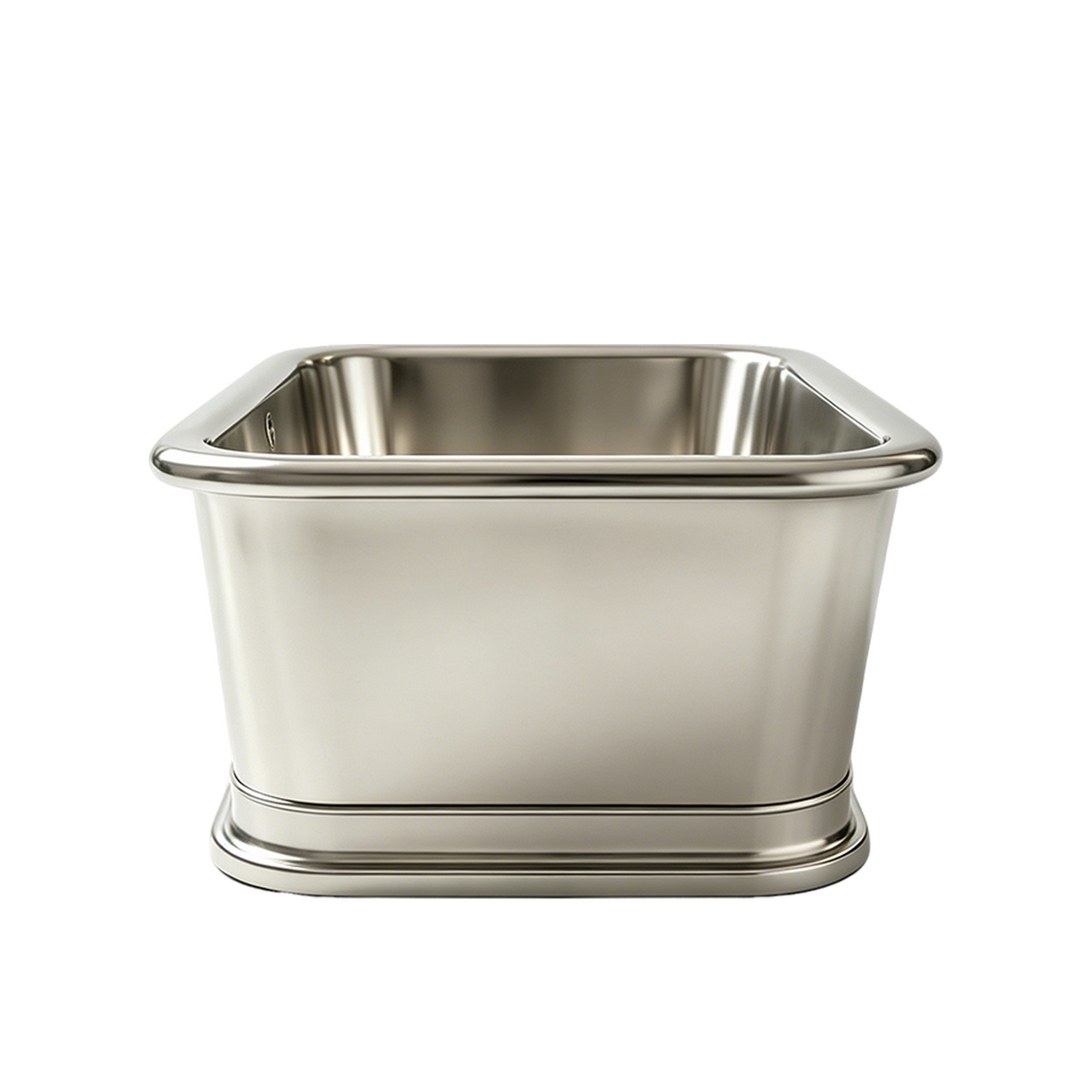 Elite Custom Handcrafted Stainless Steel Soaking Bathtub Rectangular Tub ET-S-R02