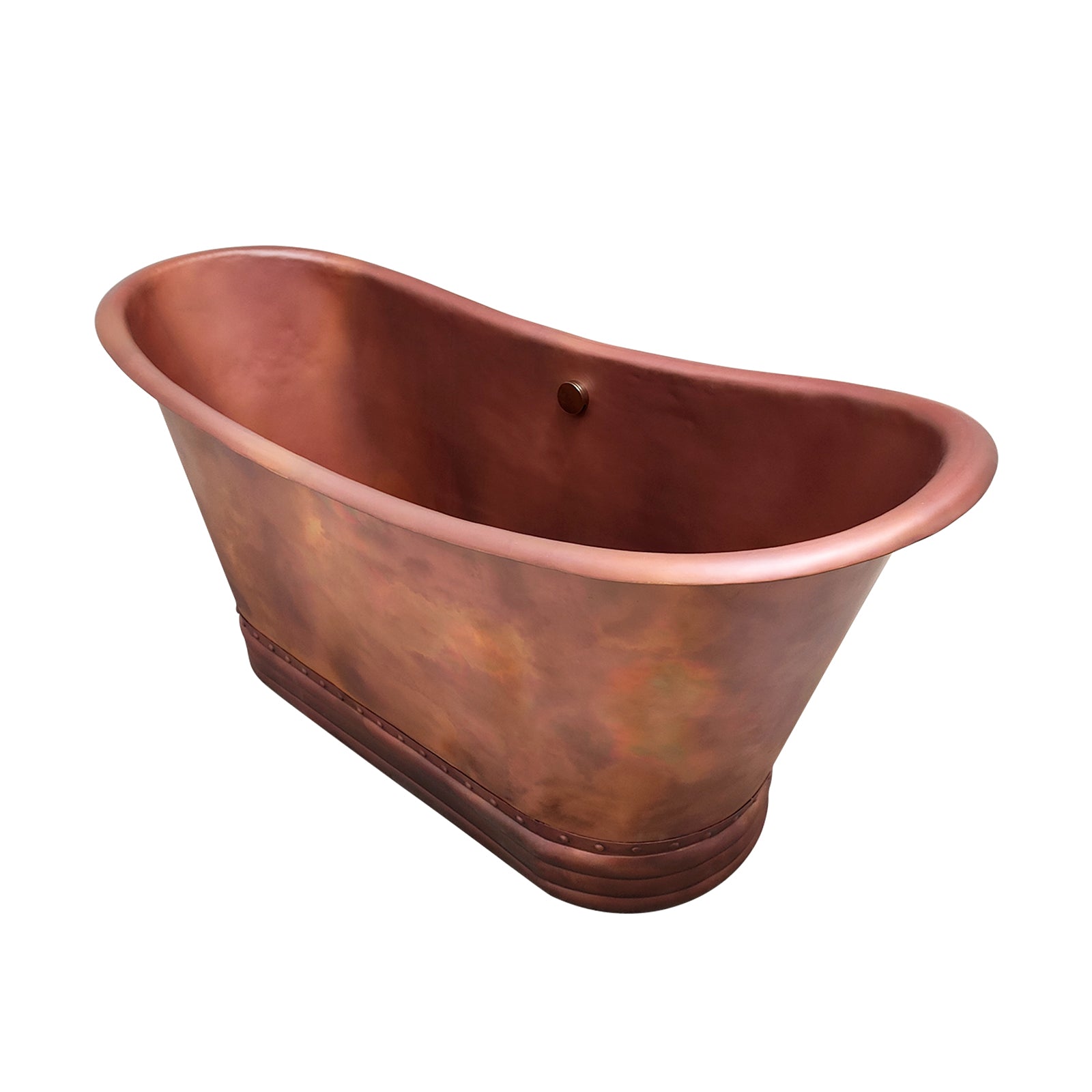 modern copper bathtub