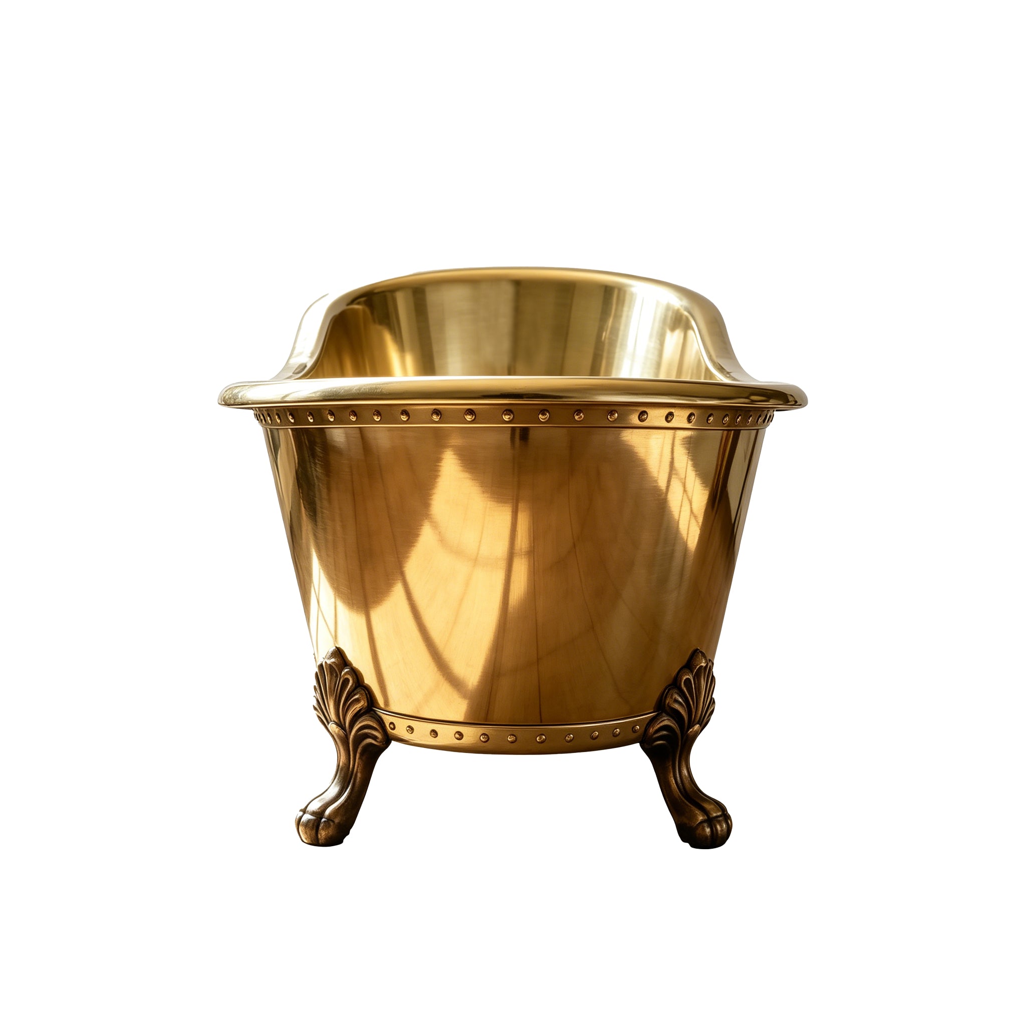 Elite Double-Slipper Luxury Gold Soaking Bathtub with Clawfoot ET-S-F02