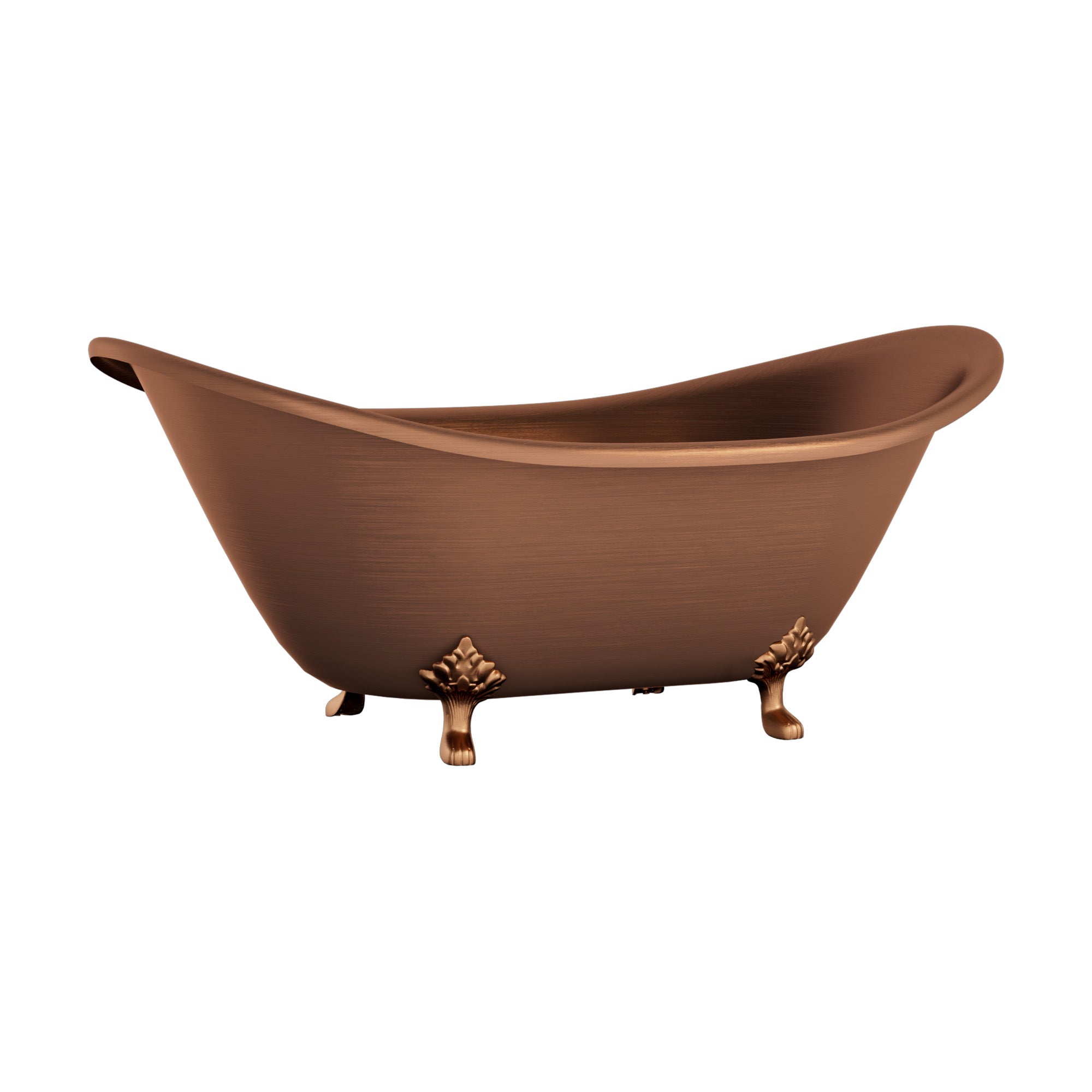 Elite Double-Slipper Vintage Copper Freestanding Bathtub with Clawfoot ECP-27