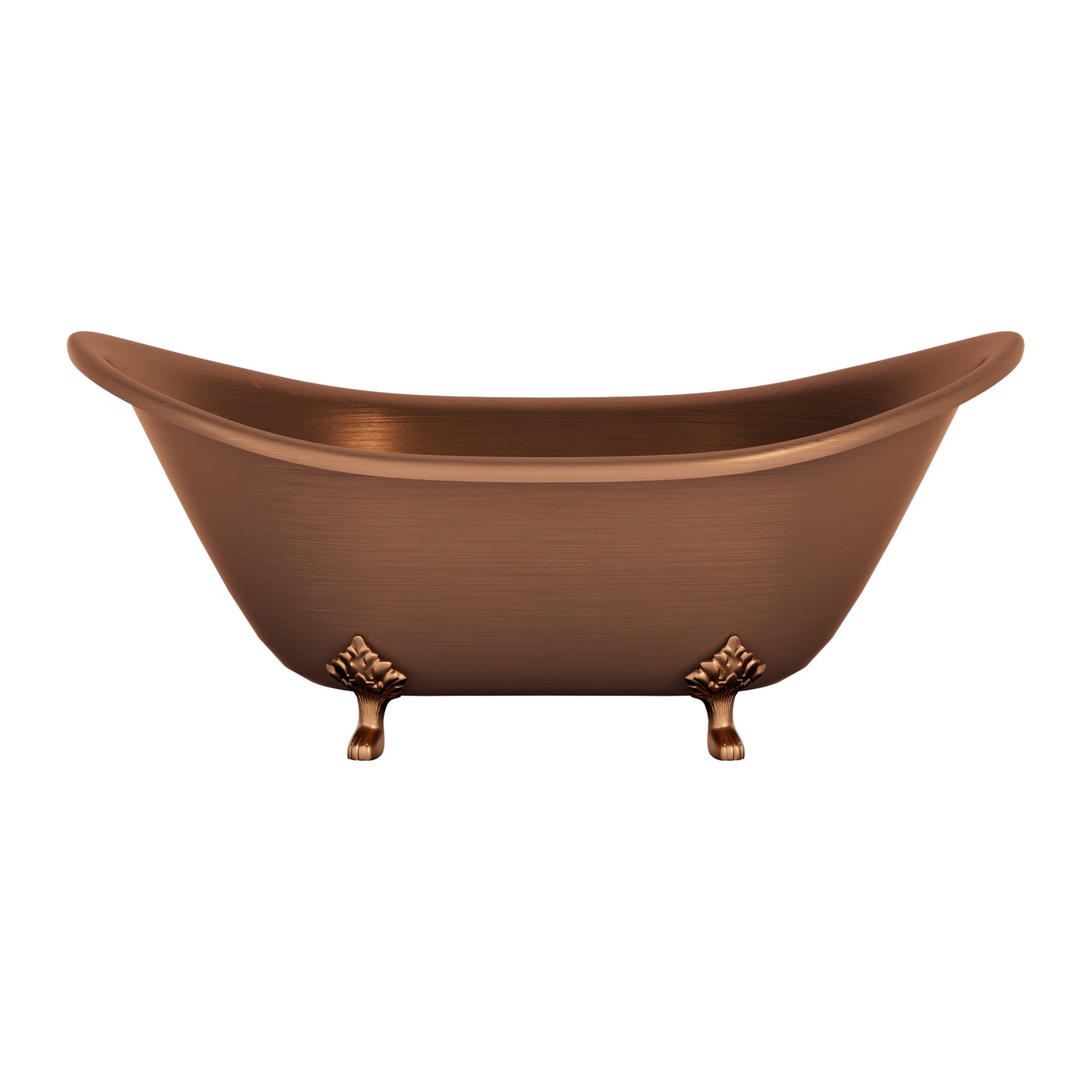 Elite Double-Slipper Vintage Copper Freestanding Bathtub with Clawfoot ECP-27