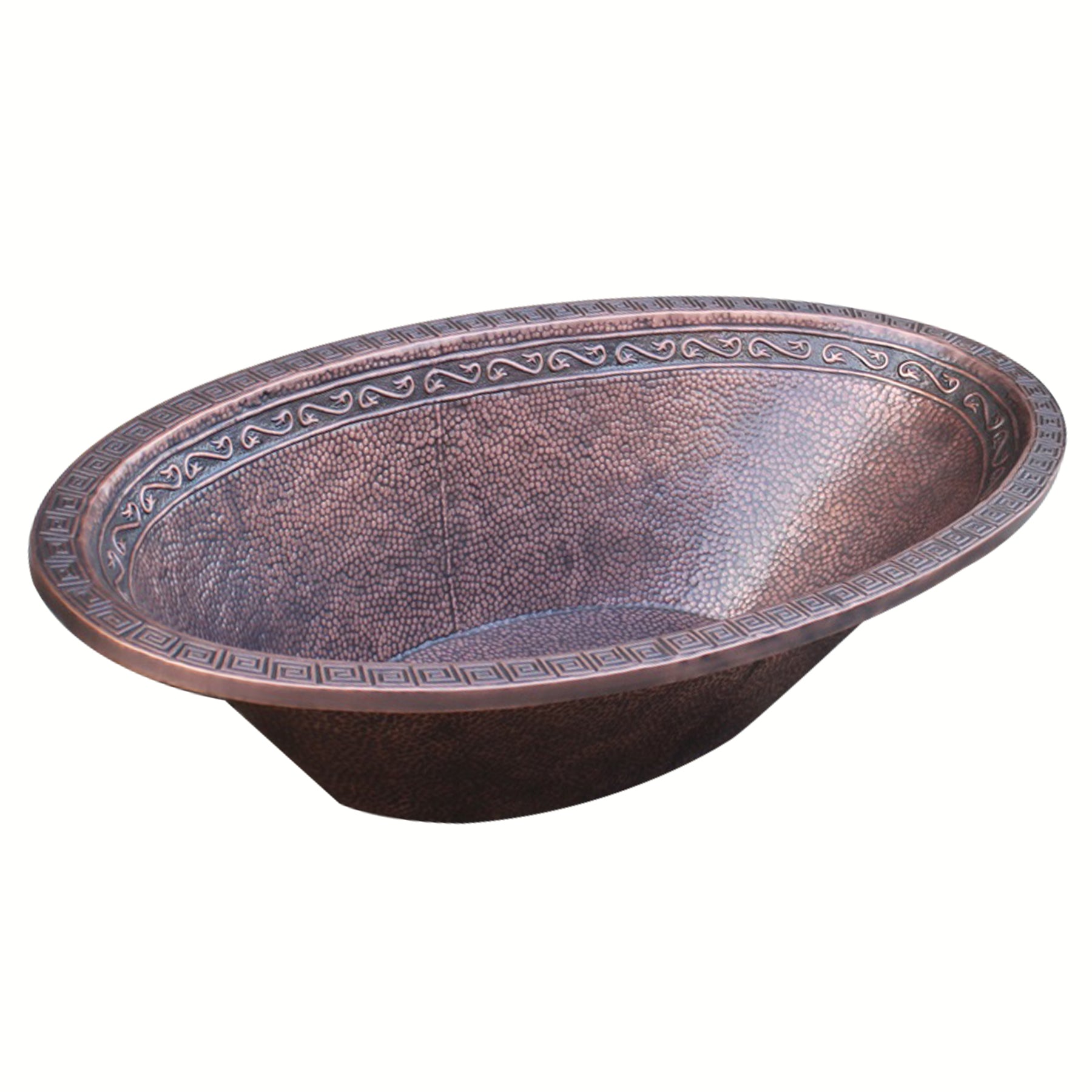 Freestanding Vintage Copper bathtub with personalized patterns luxury restrooms