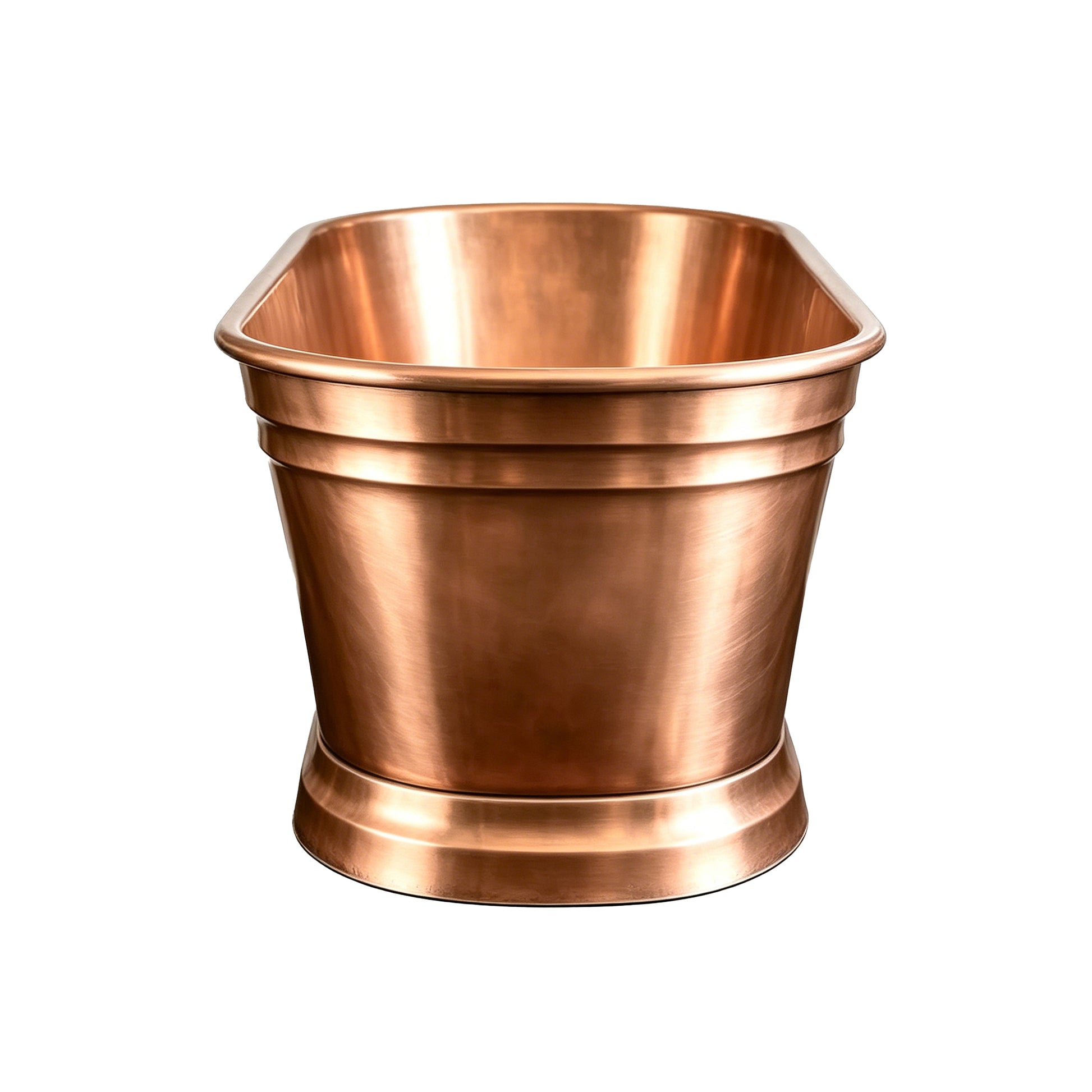 Premium Natural Copper Freestanding Pedestal Tub