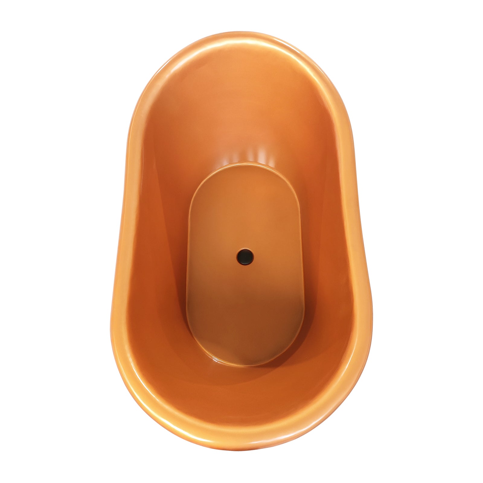 Bathroom with a Double-slipper Natural Patina Copper Freestanding Bathtub