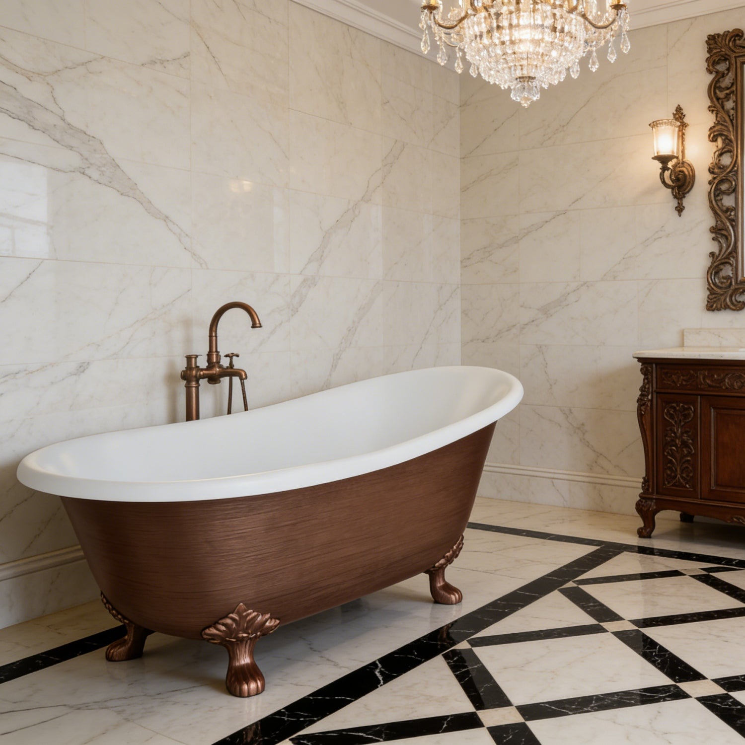 Elite Elegant Custom Durable Cast Iron Clawfoot Tub EI-DC01