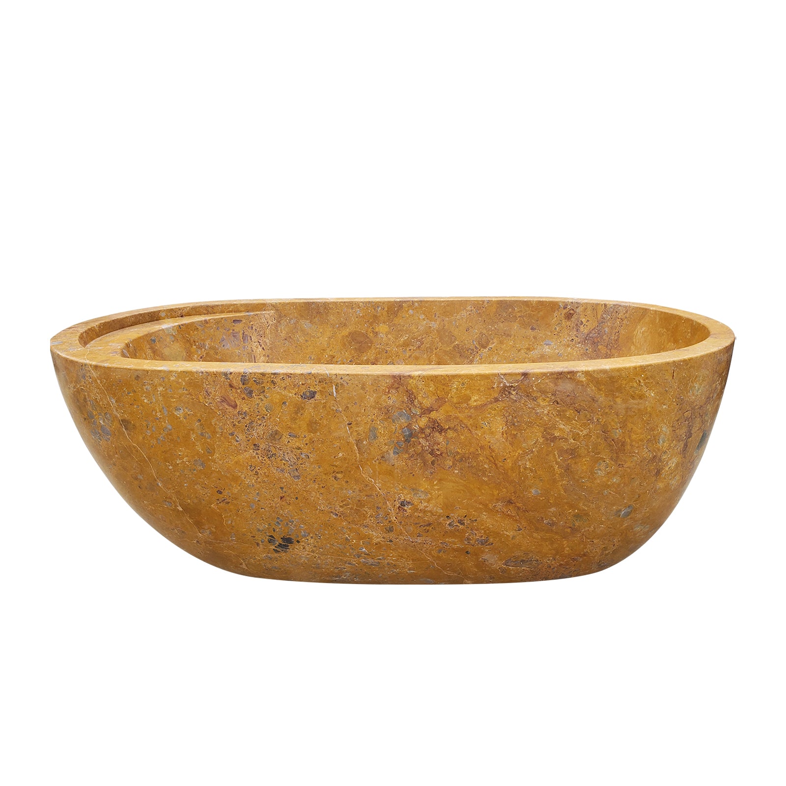 Elite Hand Carved Natural Onyx Bathtub Luxury Freestanding Soaking Tub ET-M-O37
